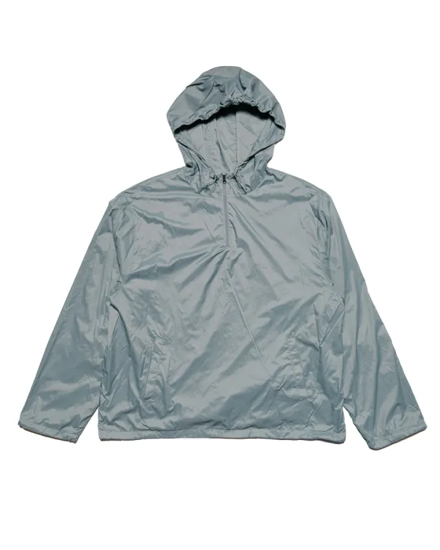 Amomento Glossy Nylon Half Zip-Up Jumper Blue Grey sold by Lost & Found