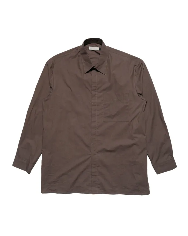 Amomento Square Pocket Oversized Shirts Brown sold by Lost & Found