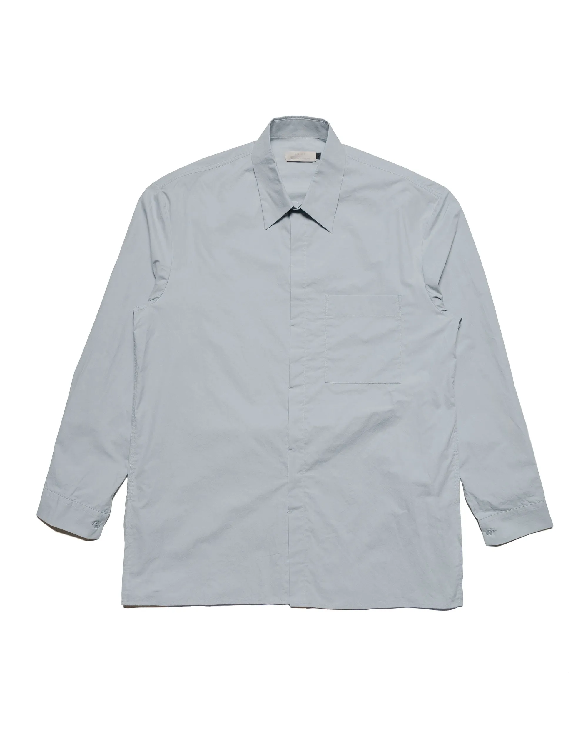Amomento Square Pocket Oversized Shirts Light Blue sold by Lost & Found