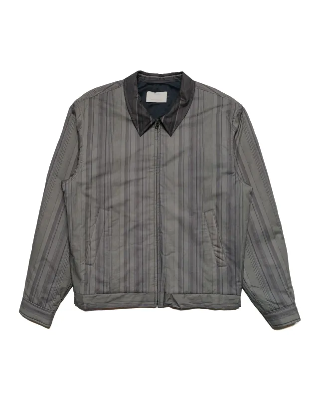 Amomento Stripe Zip-up Jumper Khaki sold by Lost & Found