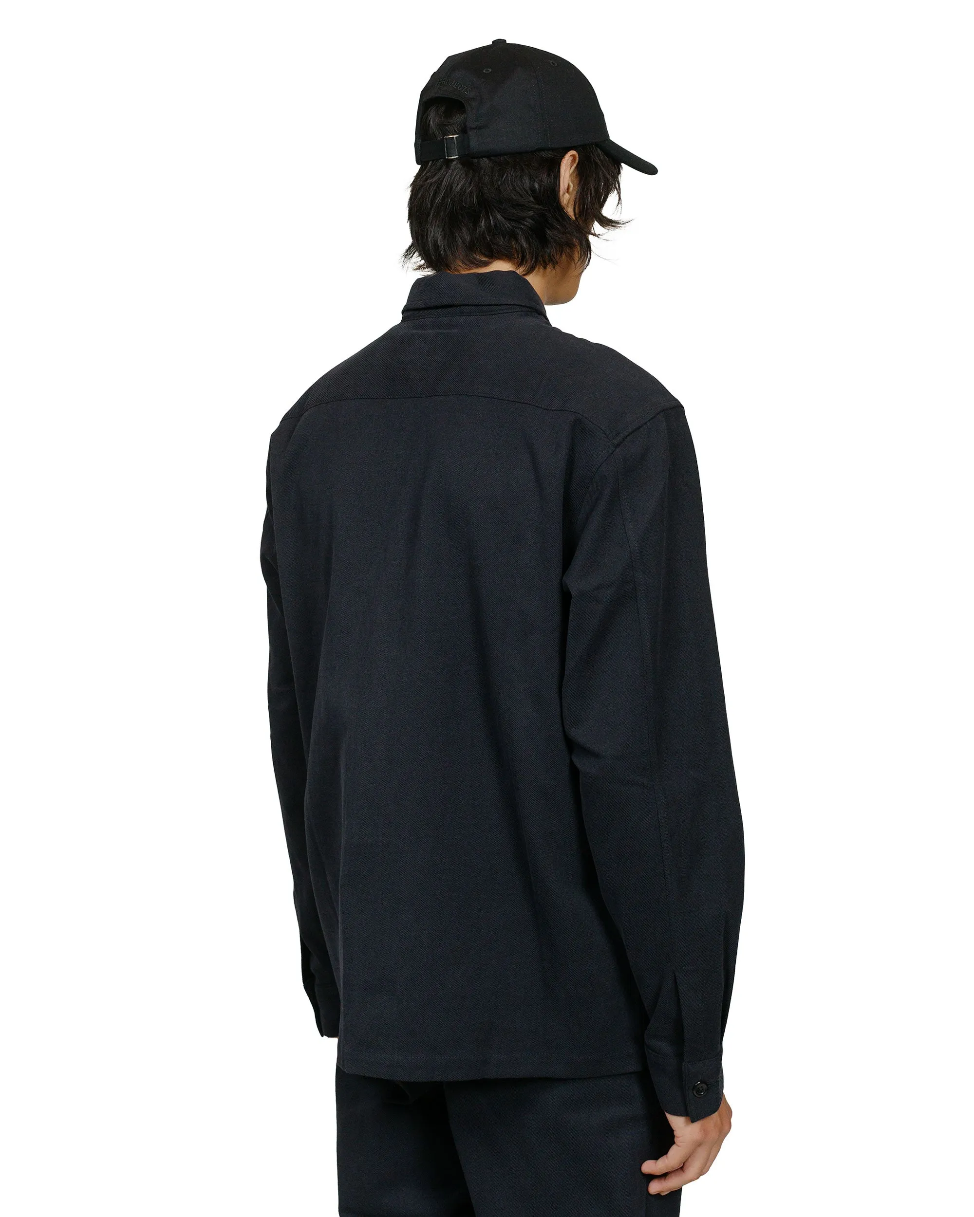 Norse Projects Carsten Cotton Wool LS Shirt Black sold by Lost & Found product image thumbnail 3