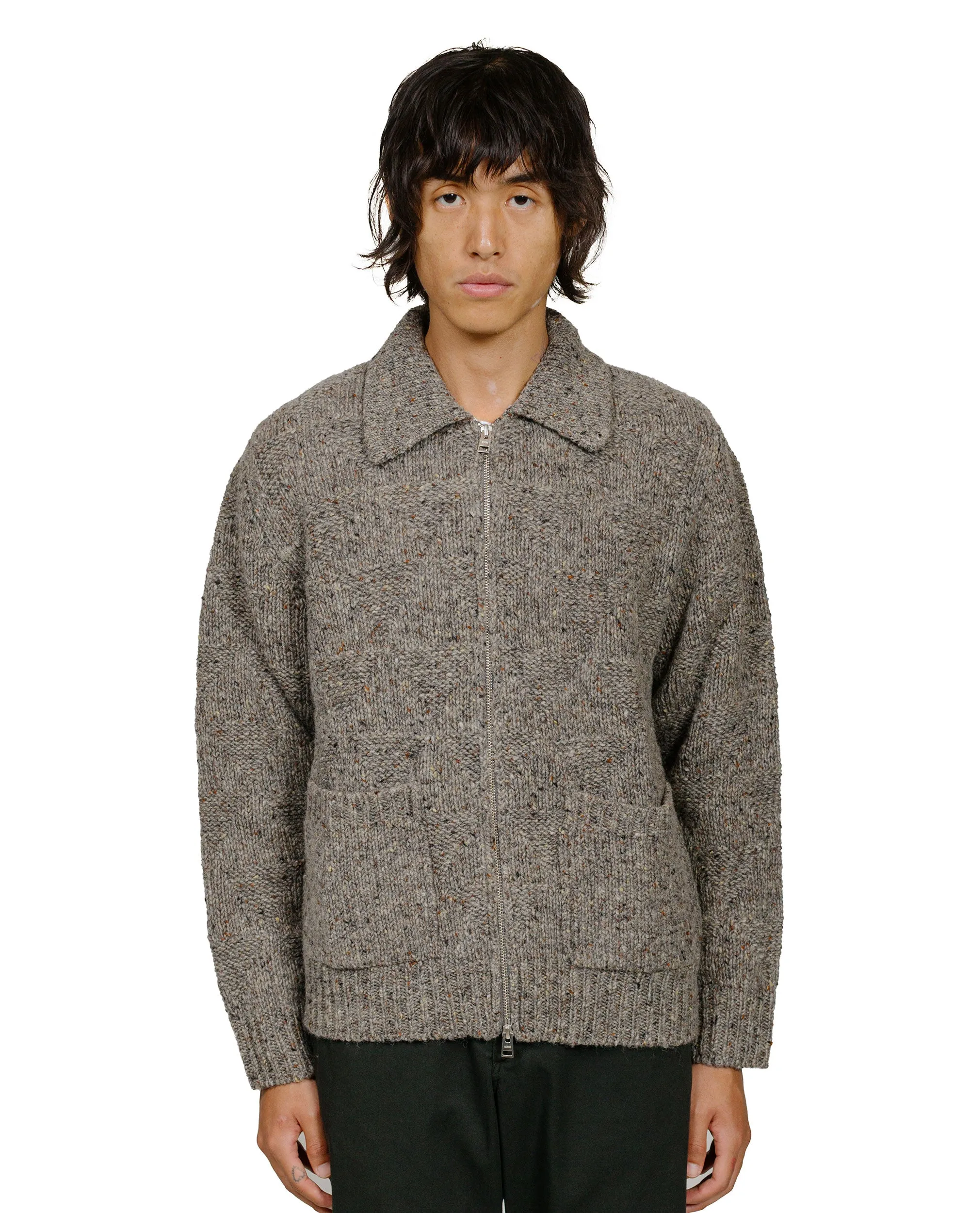 Norse Projects Erik Donegal Diamond Jacket Grey Melange sold by Lost & Found product image thumbnail 2