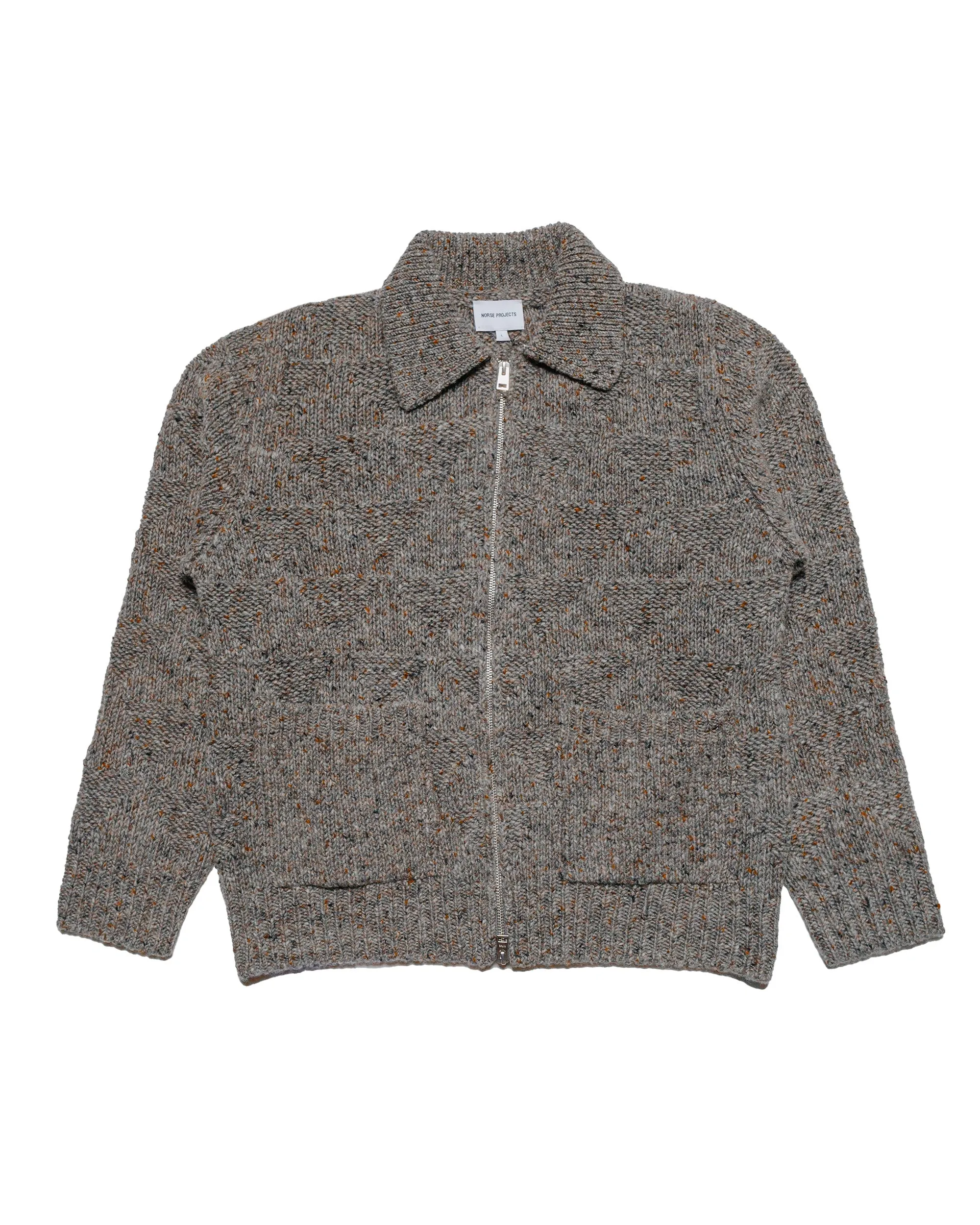 Norse Projects Erik Donegal Diamond Jacket Grey Melange sold by Lost & Found