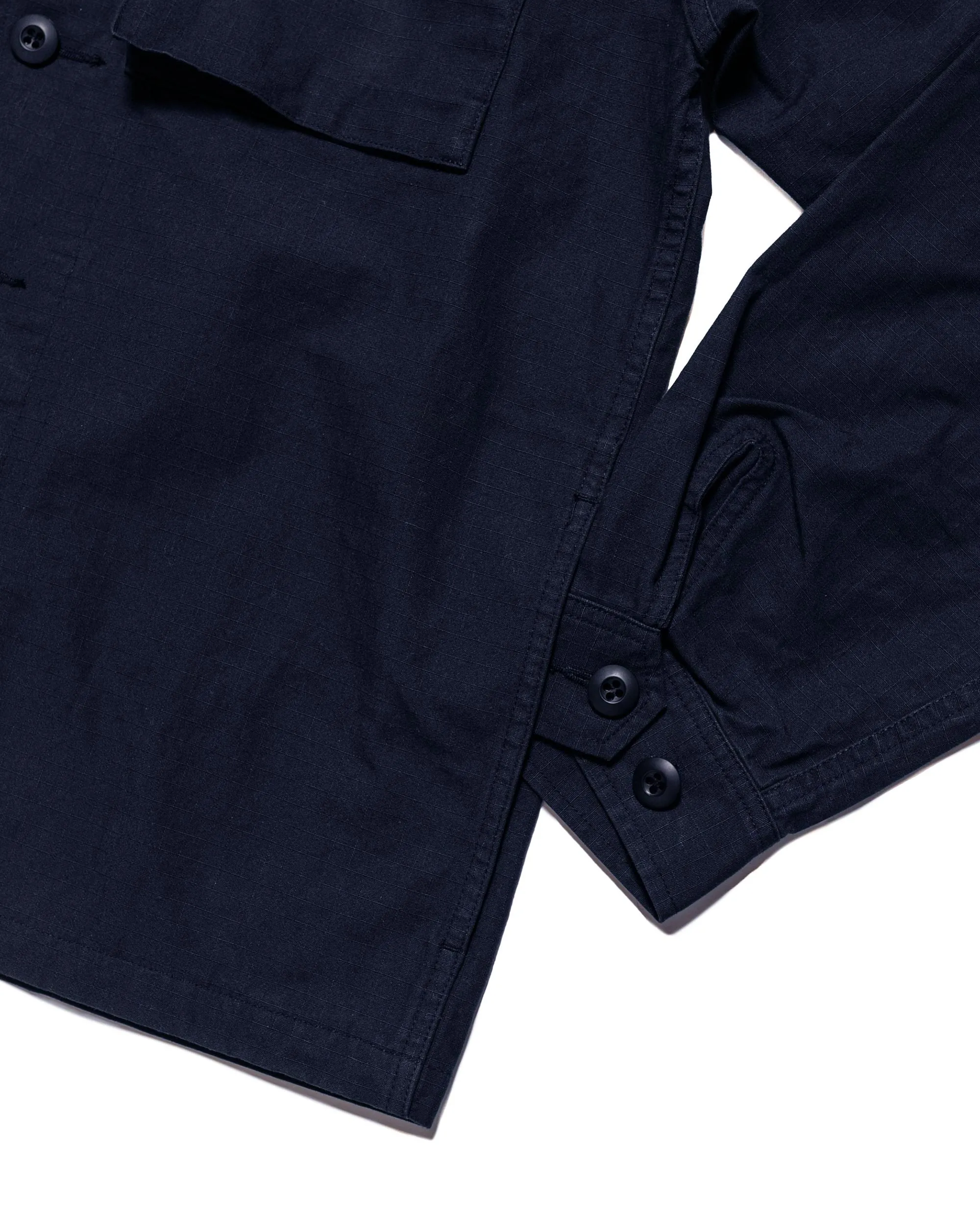 Beams Plus Lost & Found MIL SHT-JAC Cotton Ripstop Navy sold by Lost & Found product image thumbnail 5