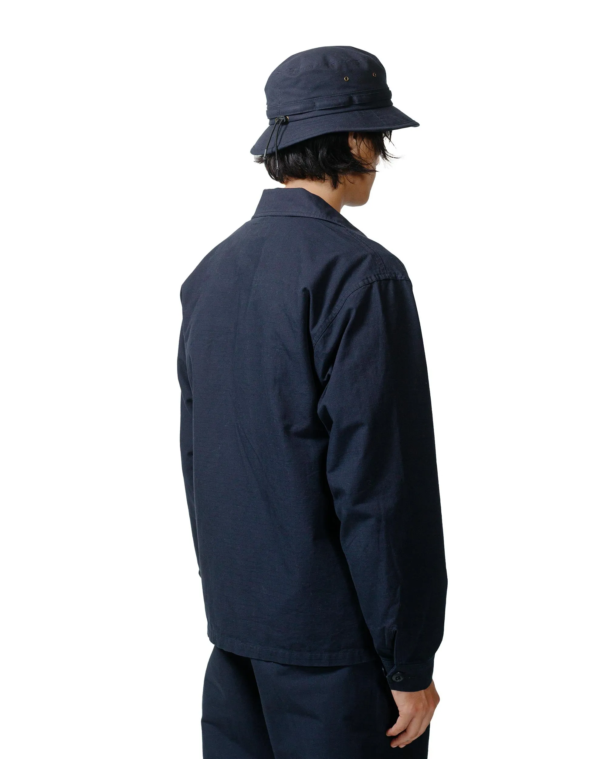 Beams Plus Lost & Found MIL SHT-JAC Cotton Ripstop Navy sold by Lost & Found product image thumbnail 3