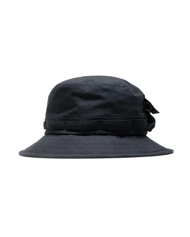 Beams Plus Lost & Found MIL Jungle Hat Cotton Ripstop Black sold by Lost & Found