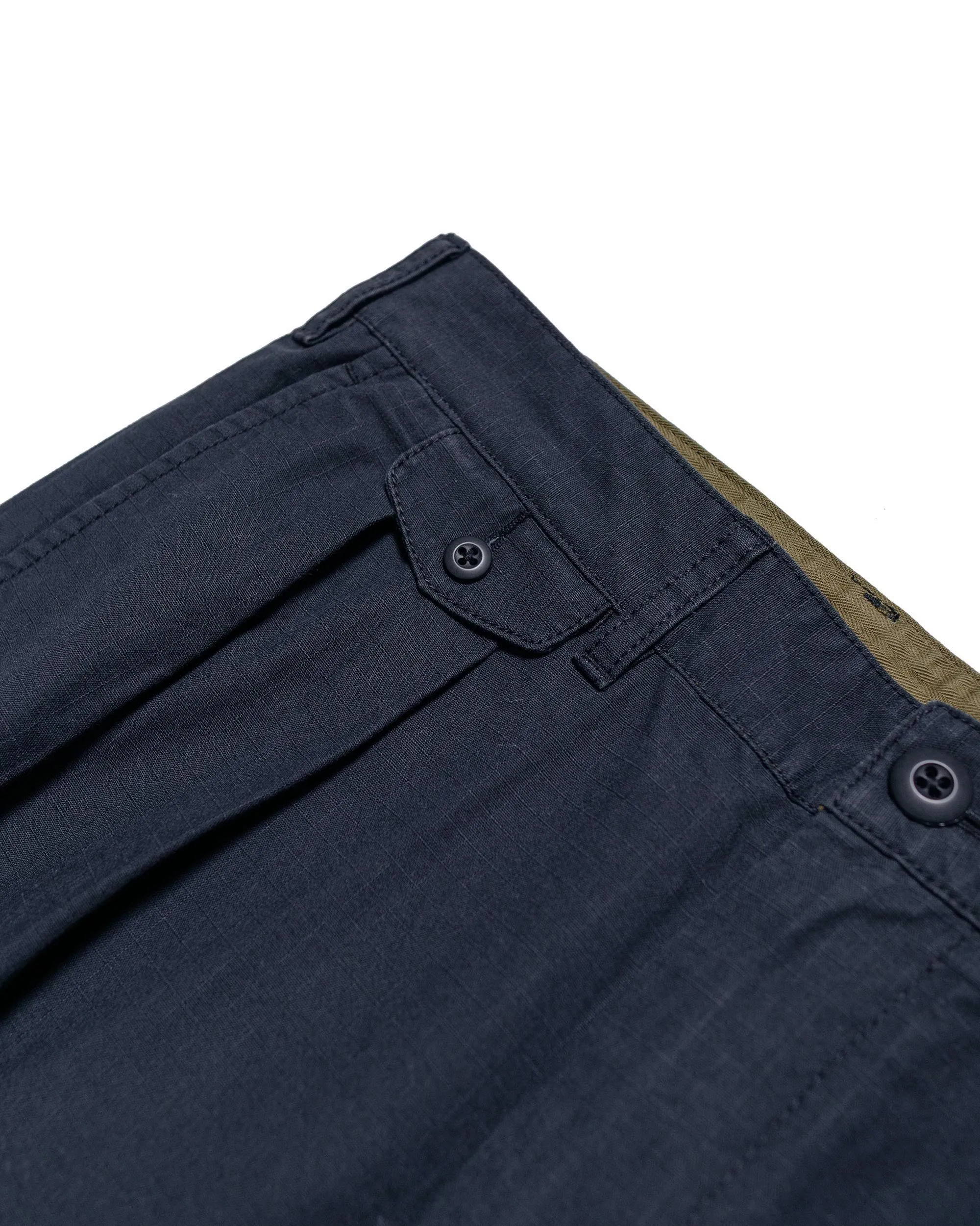 Beams Plus Lost & Found 2Pleats Cotton Ripstop Navy sold by Lost & Found product image thumbnail 5