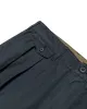 Beams Plus Lost & Found 2Pleats Cotton Ripstop Black sold by Lost & Found