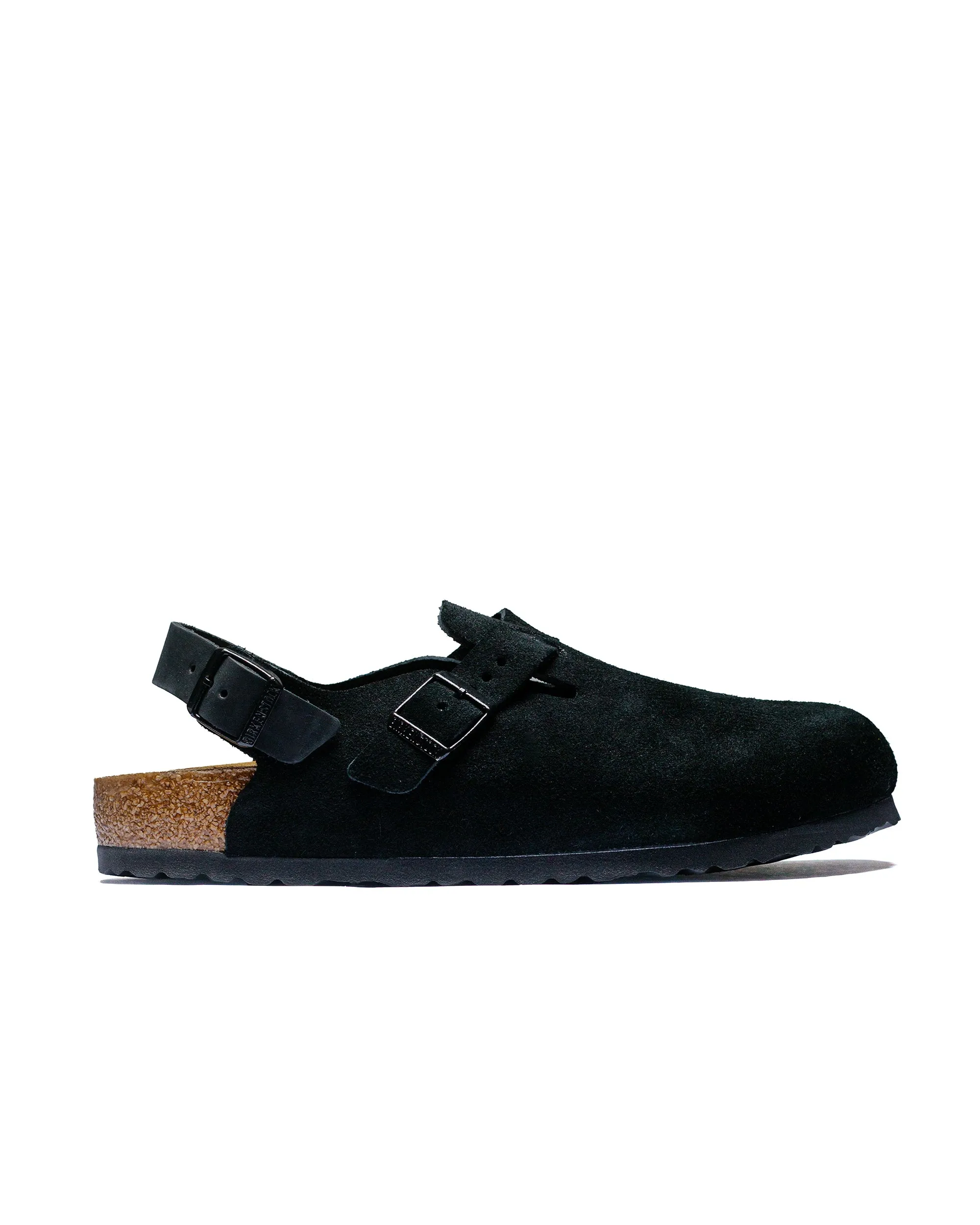Birkenstock Tokio Suede Black sold by Lost & Found