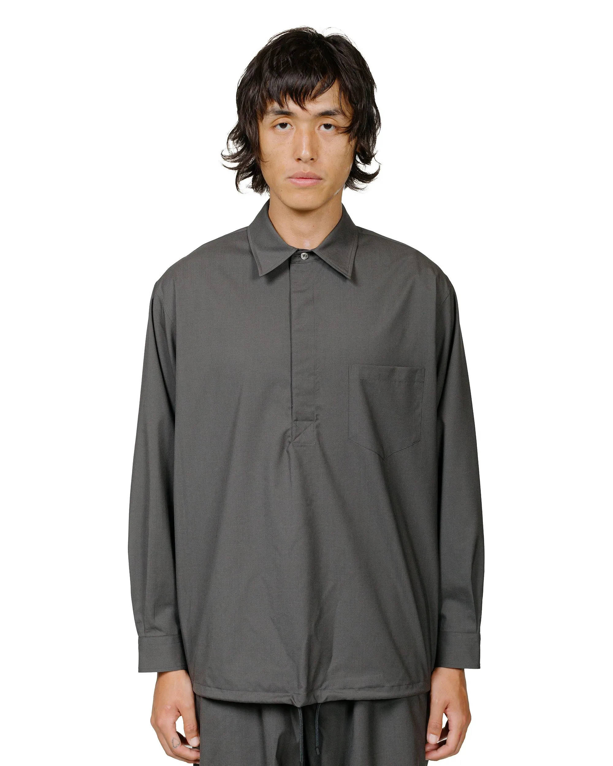 MARKAWARE Pullover Sport Shirt 2/80 Wool Typewriter Charcoal sold by Lost & Found product image thumbnail 2
