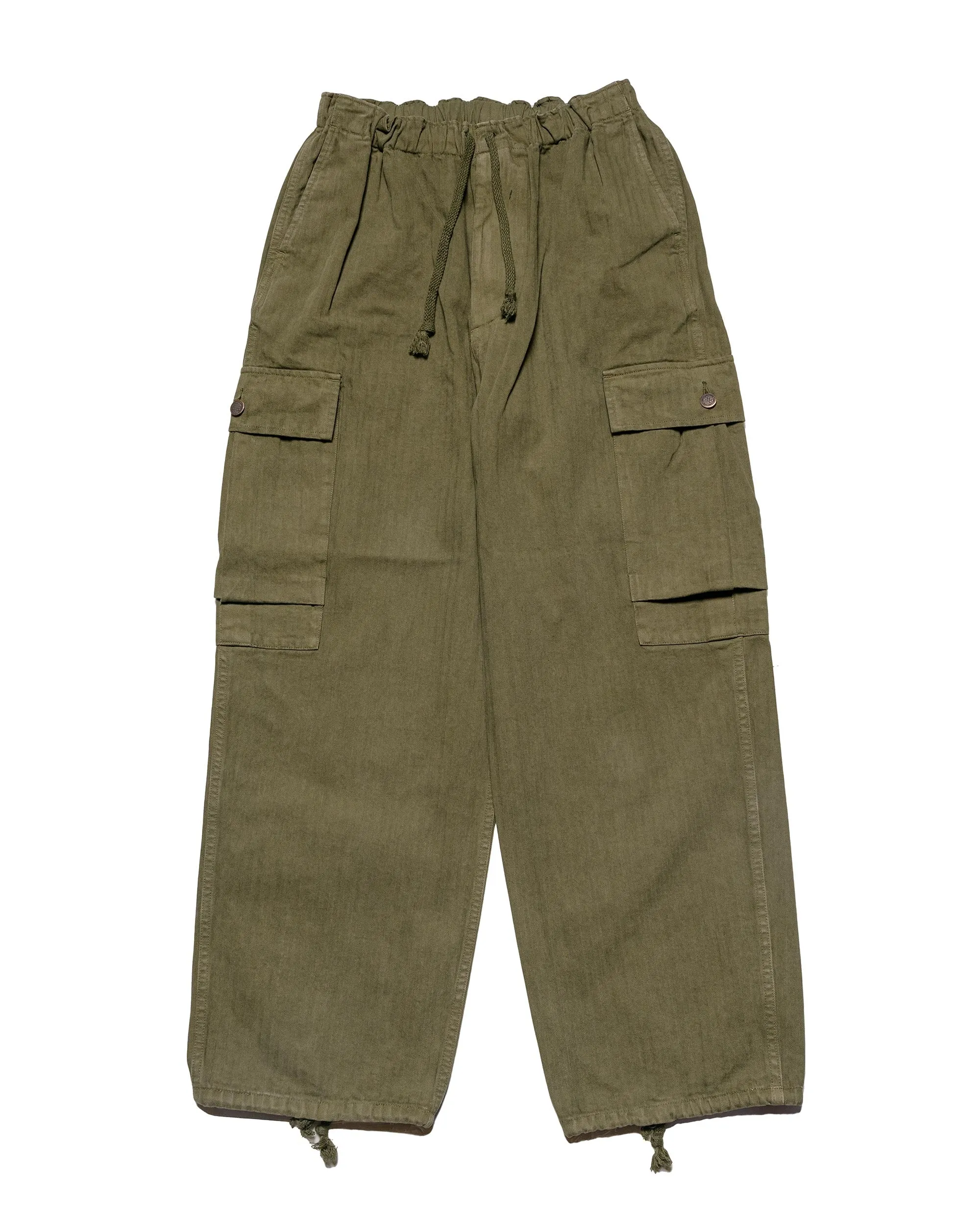 marka M-43 Pants Cotton Herringbone Olive sold by Lost & Found