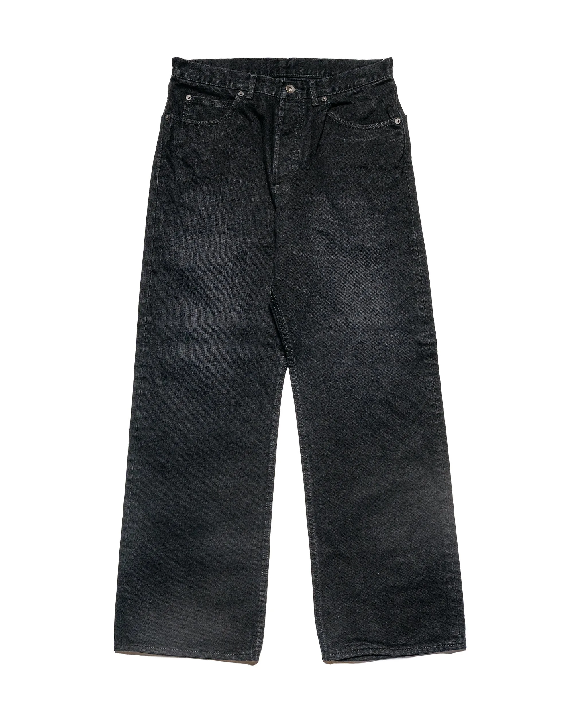 marka Relax Straight Fit Jeans 13.5oz Selvedge Denim Black sold by Lost & Found