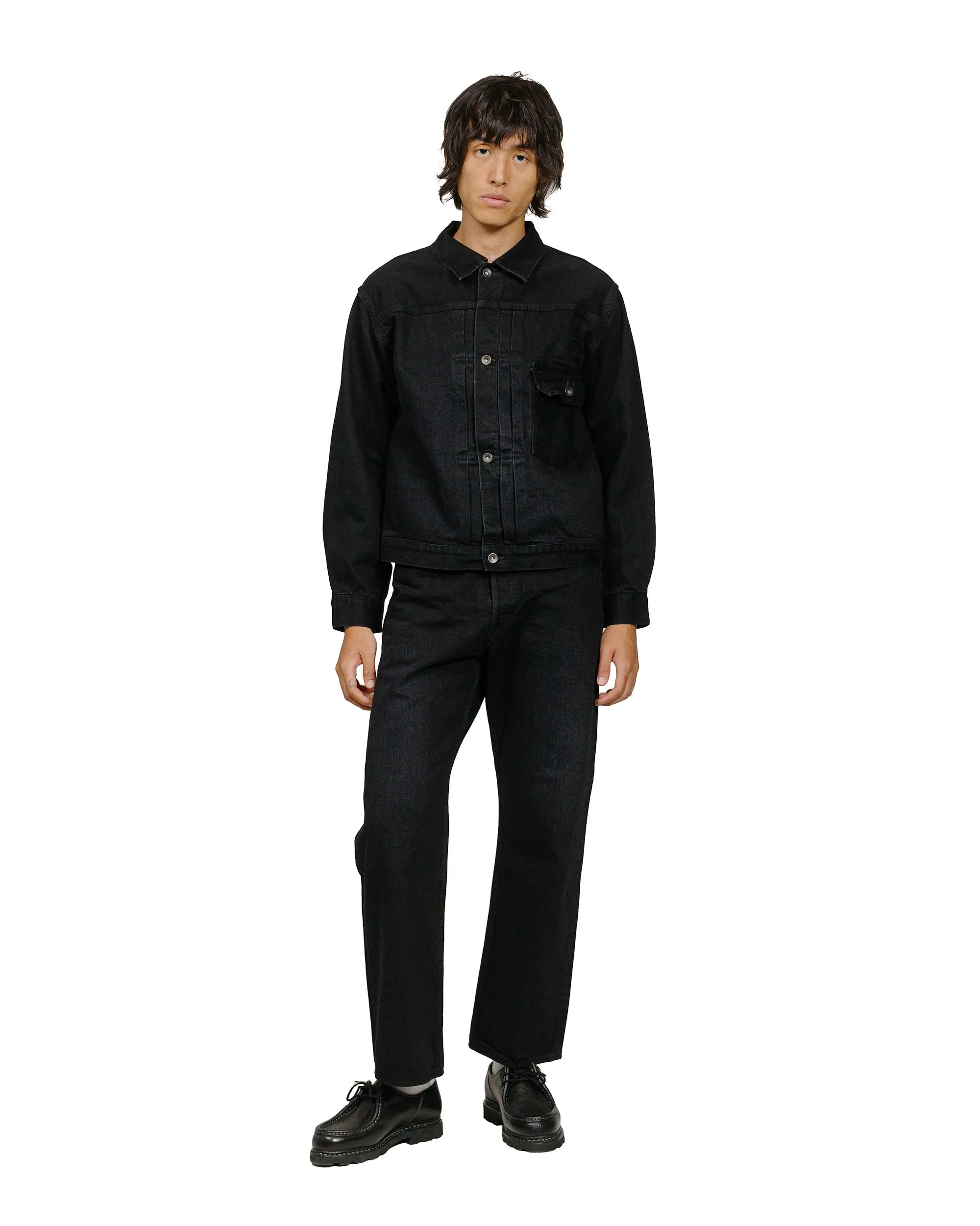 marka Relax Straight Fit Jeans 13.5oz Selvedge Denim Black sold by Lost & Found product image thumbnail 4