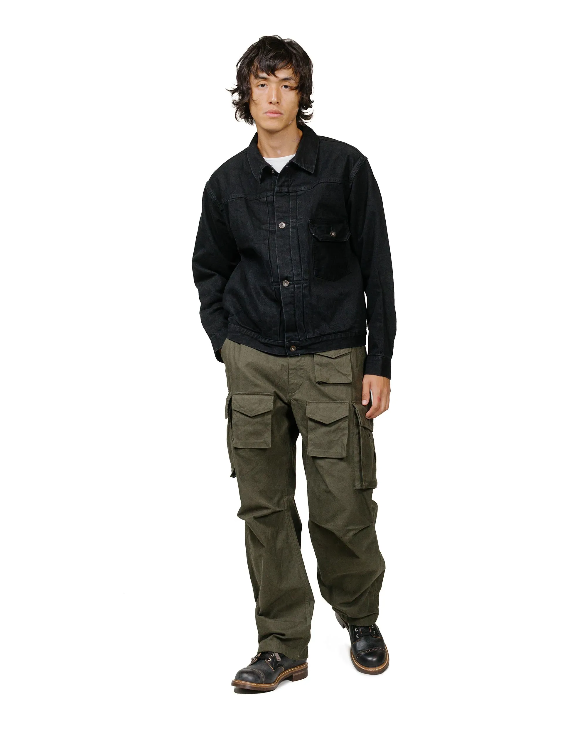 marka New Type1 Denim Jacket 13.5oz Selvedge Denim Black sold by Lost & Found product image thumbnail 4