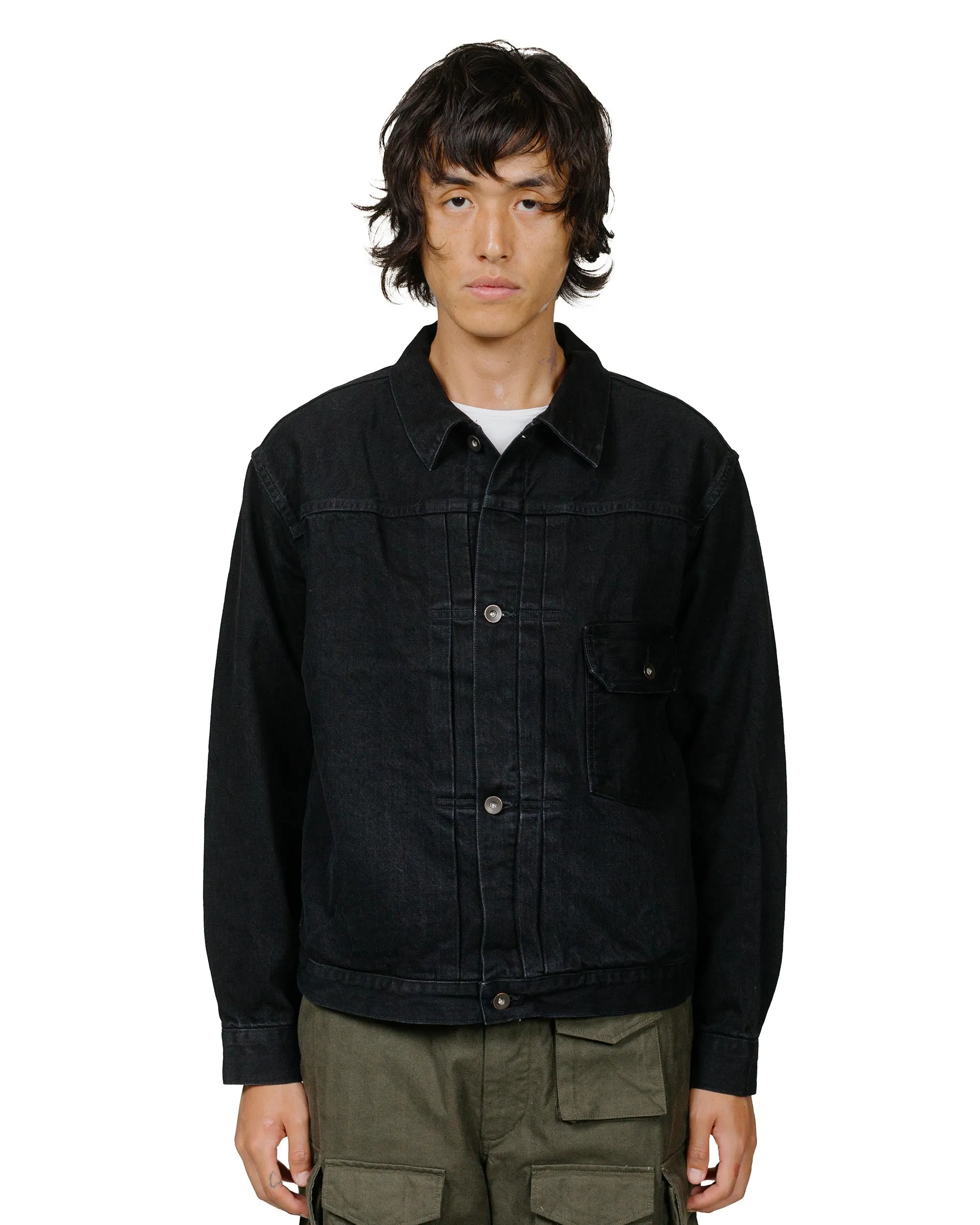 marka New Type1 Denim Jacket 13.5oz Selvedge Denim Black sold by Lost & Found product image thumbnail 2