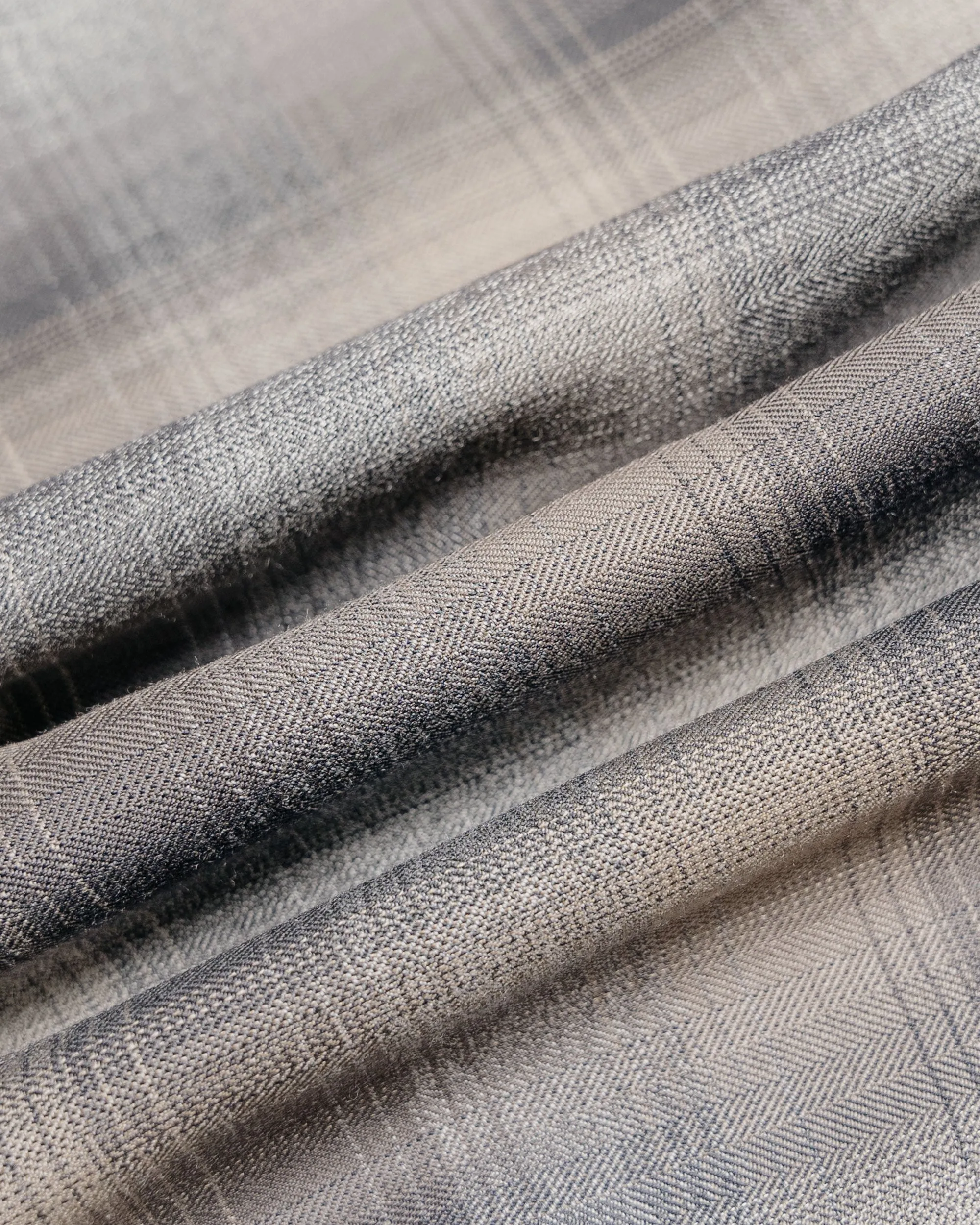 Auralee Super Light Wool Check Shirt Charcoal Grey Check sold by Lost & Found product image thumbnail 5