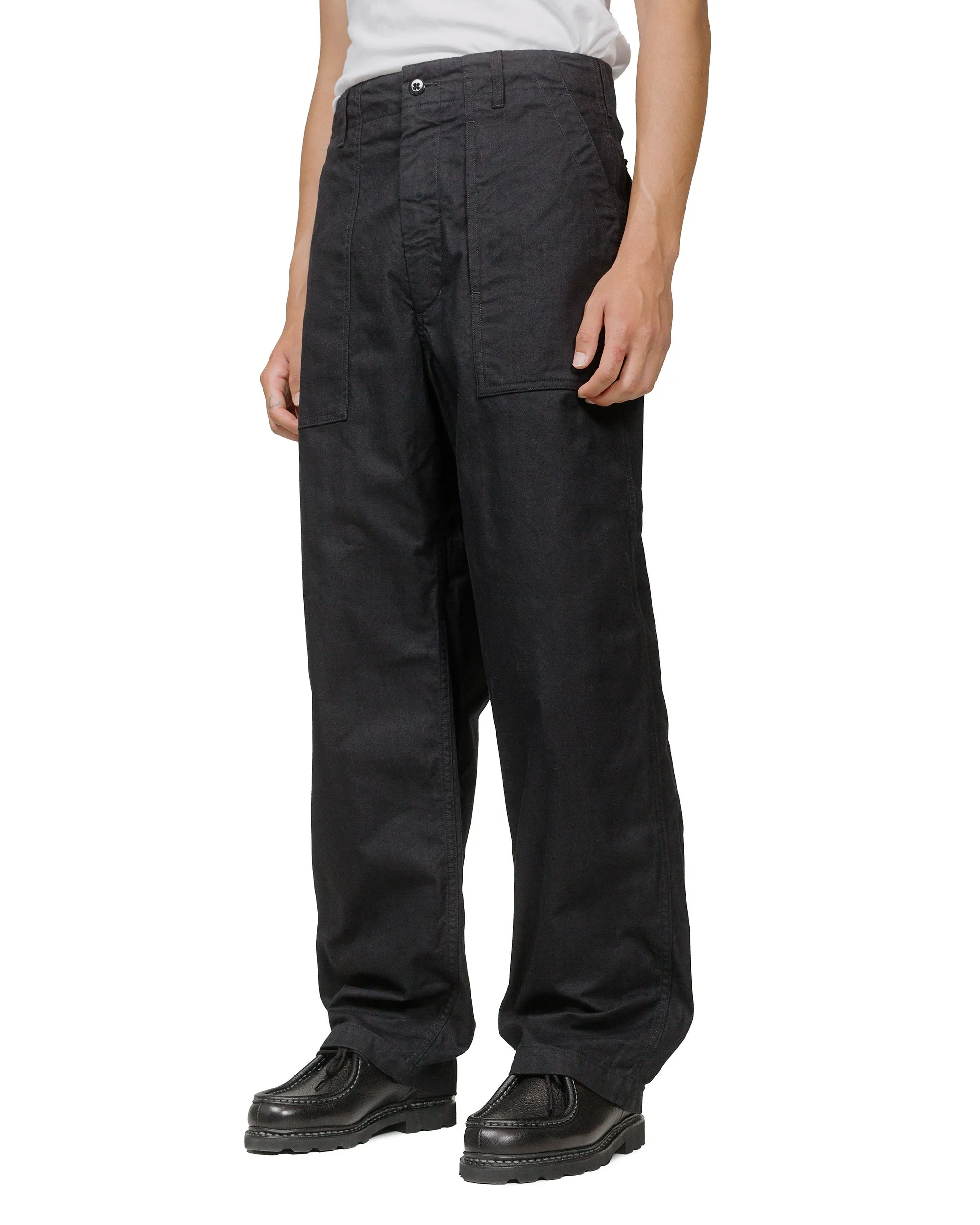 Engineered Garments Fatigue Pant Black Cotton Brushed Herringbone sold by Lost & Found product image thumbnail 2