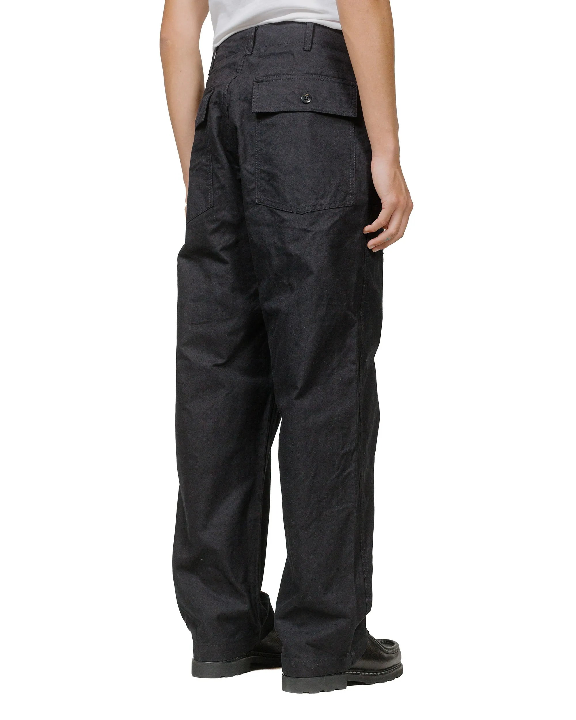 Engineered Garments Fatigue Pant Black Cotton Brushed Herringbone sold by Lost & Found product image thumbnail 3