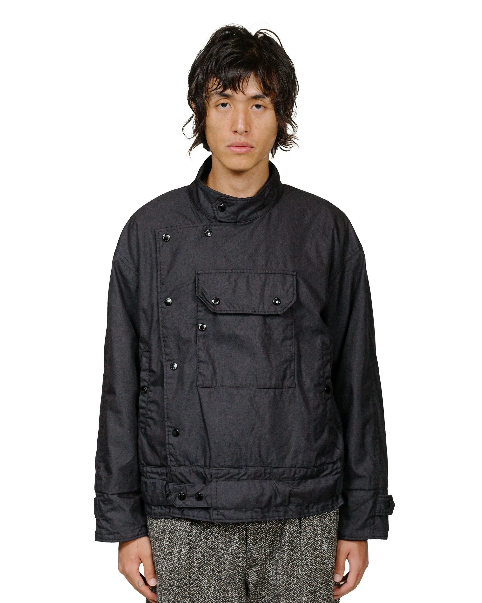 Engineered Garments Moto Jacket Black Nylon Cotton Twill sold by Lost & Found product image thumbnail 2