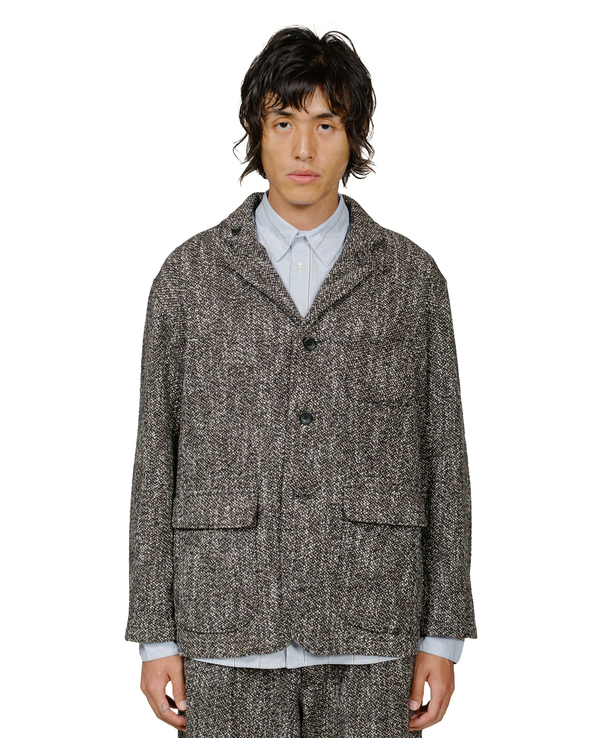 Engineered Garments Loiter Jacket Brown/Black Wool Homespun sold by Lost & Found product image thumbnail 2