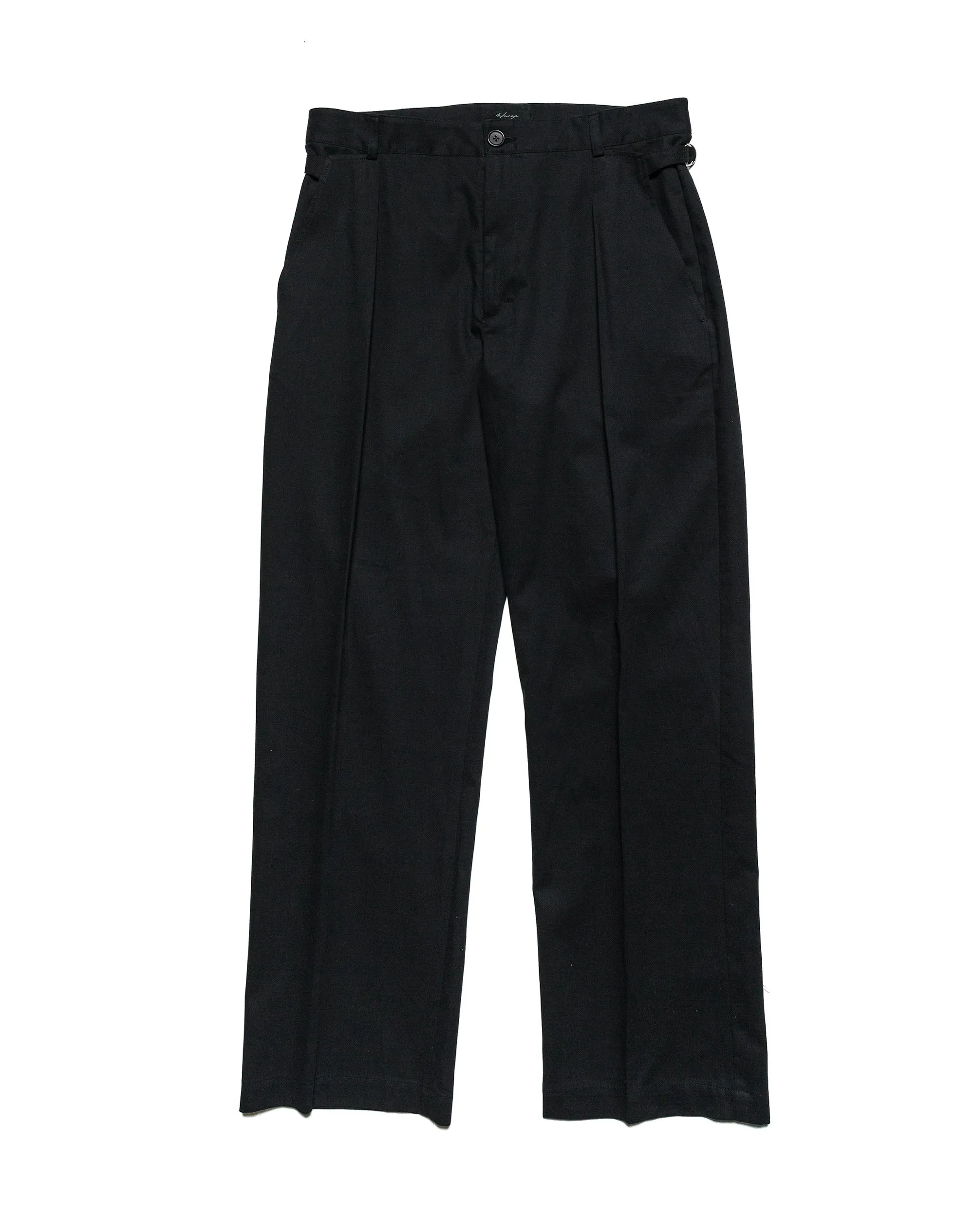 Wanze Cinch Trouser Cotton Twill Black sold by Lost & Found