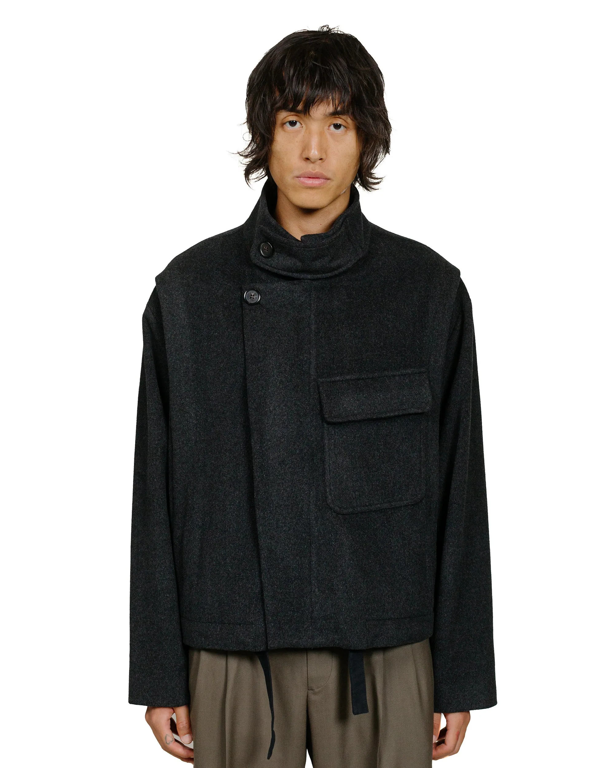Wanze Dispatch Jacket Cashmere Wool Grey sold by Lost & Found product image thumbnail 2