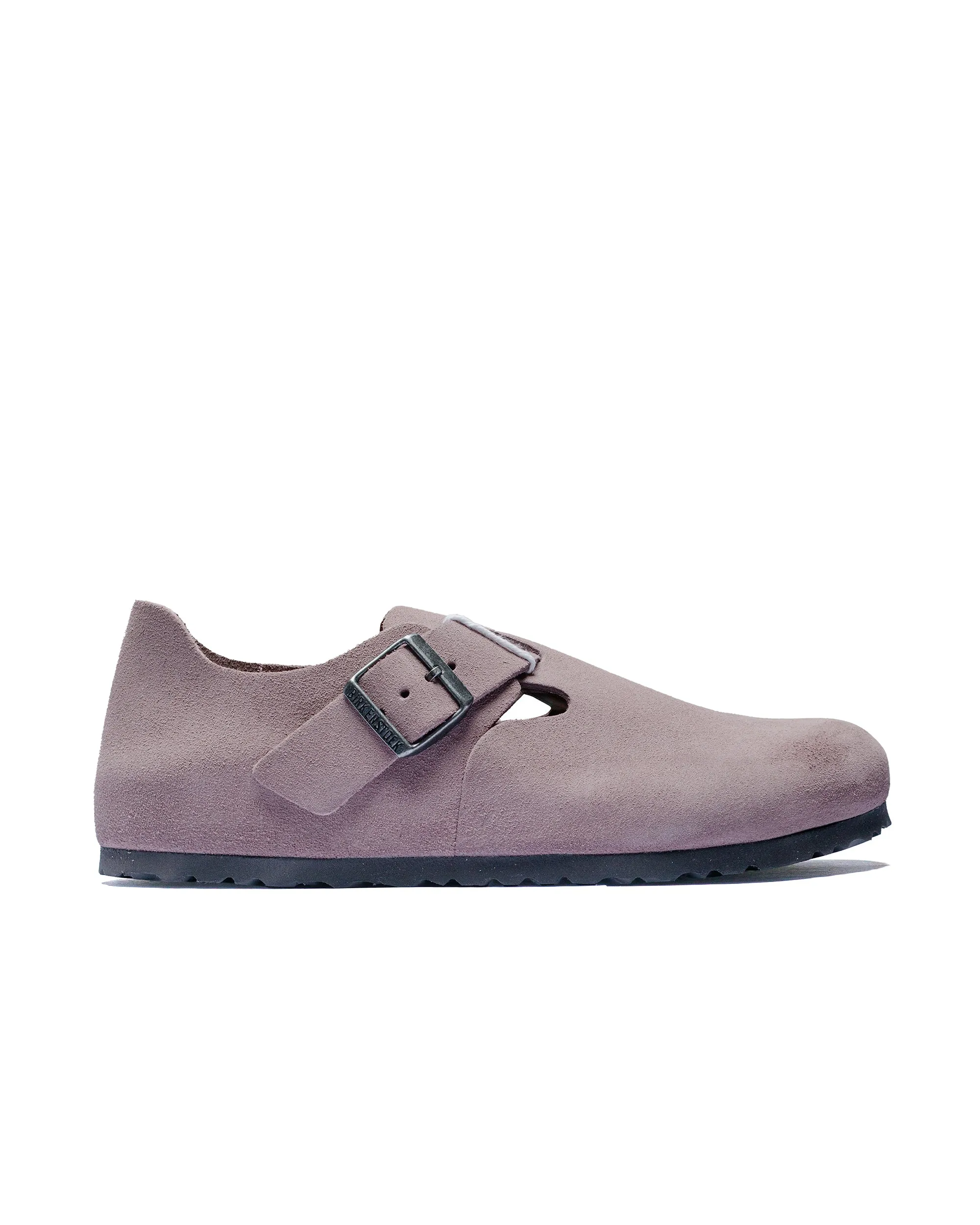 Birkenstock London Faded Purple Suede sold by Lost & Found