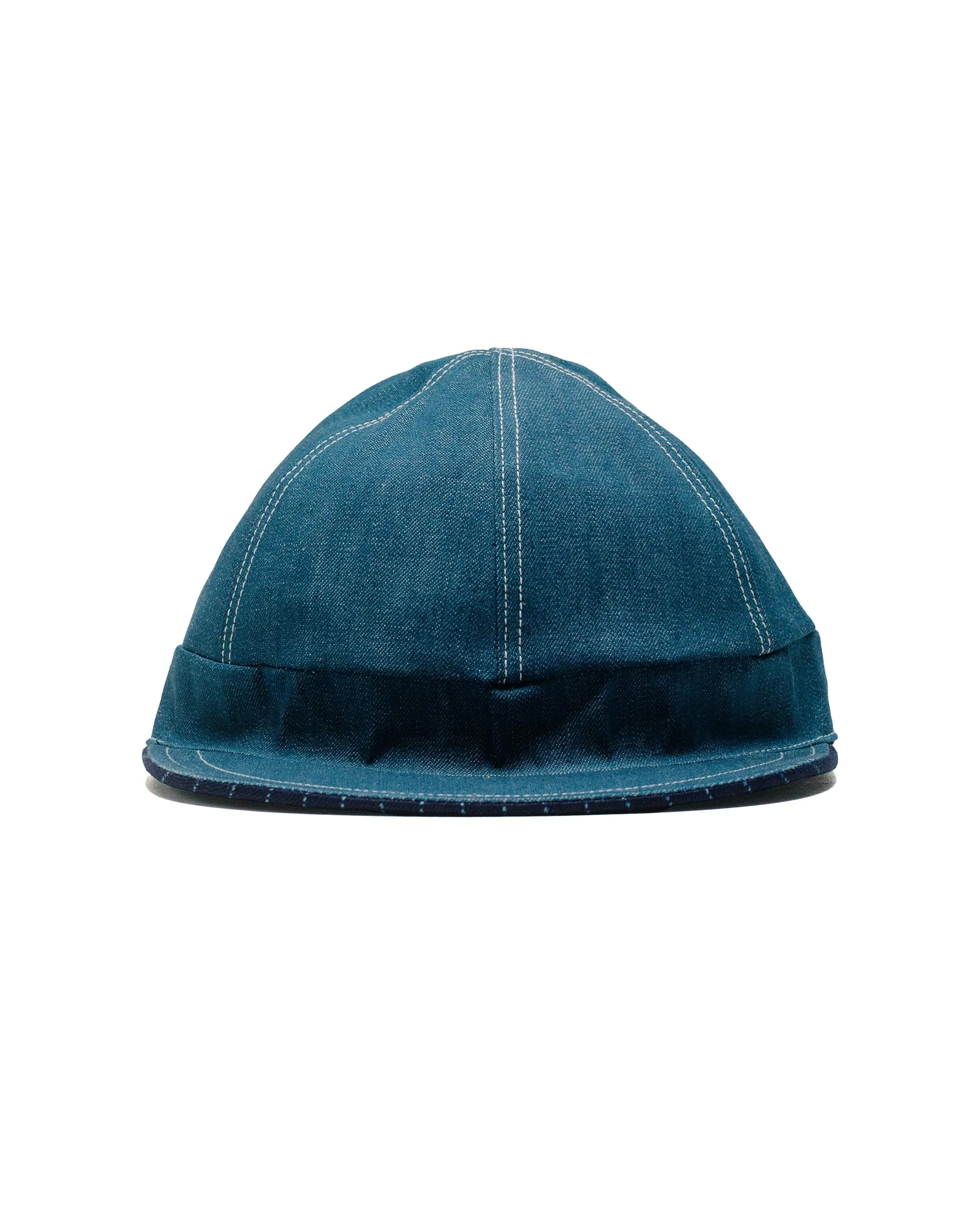 The Real McCoy's MA24014 Wabash Reversible Work Cap Indigo sold by Lost & Found product image thumbnail 2