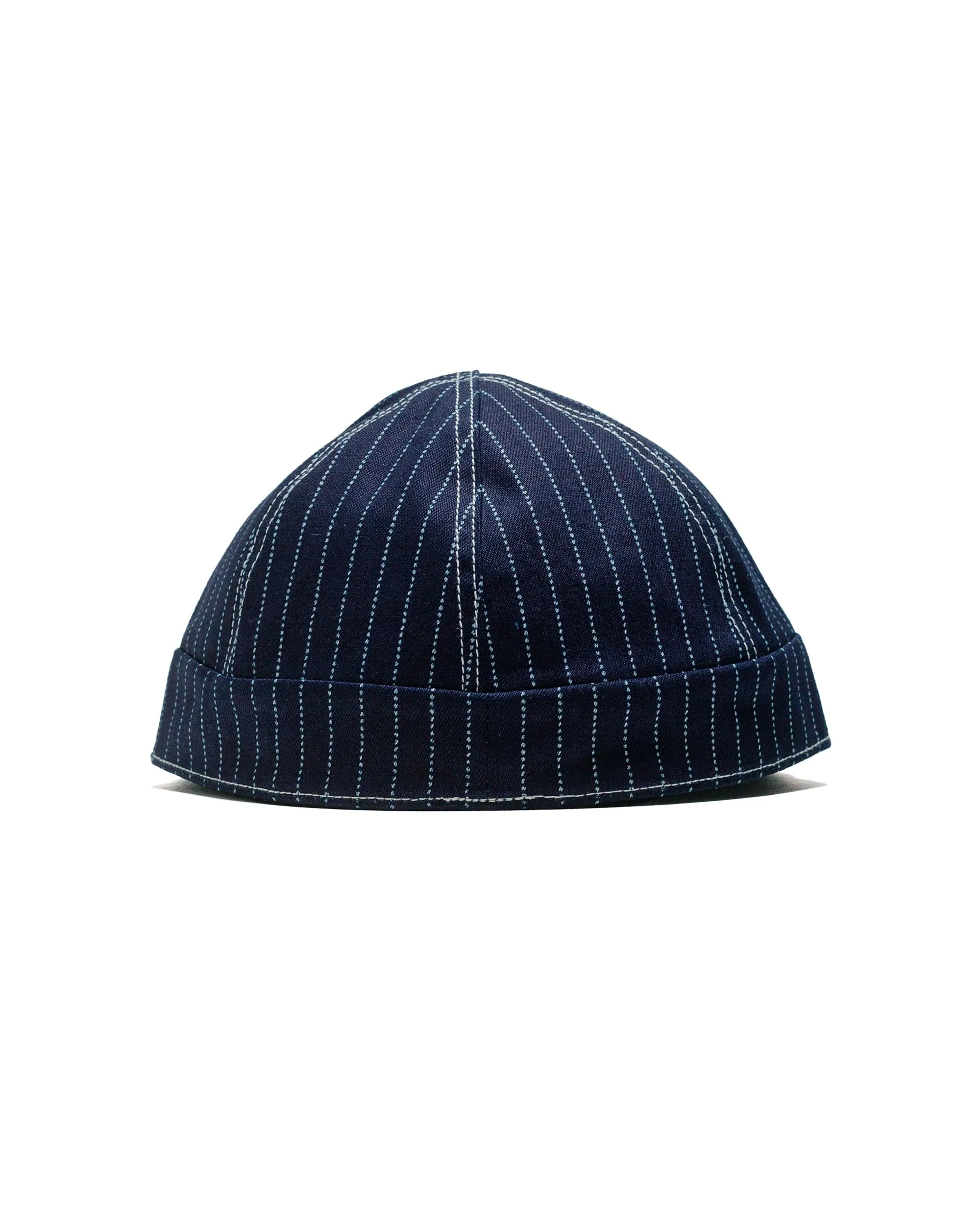 The Real McCoy's MA24014 Wabash Reversible Work Cap Indigo sold by Lost & Found product image thumbnail 3