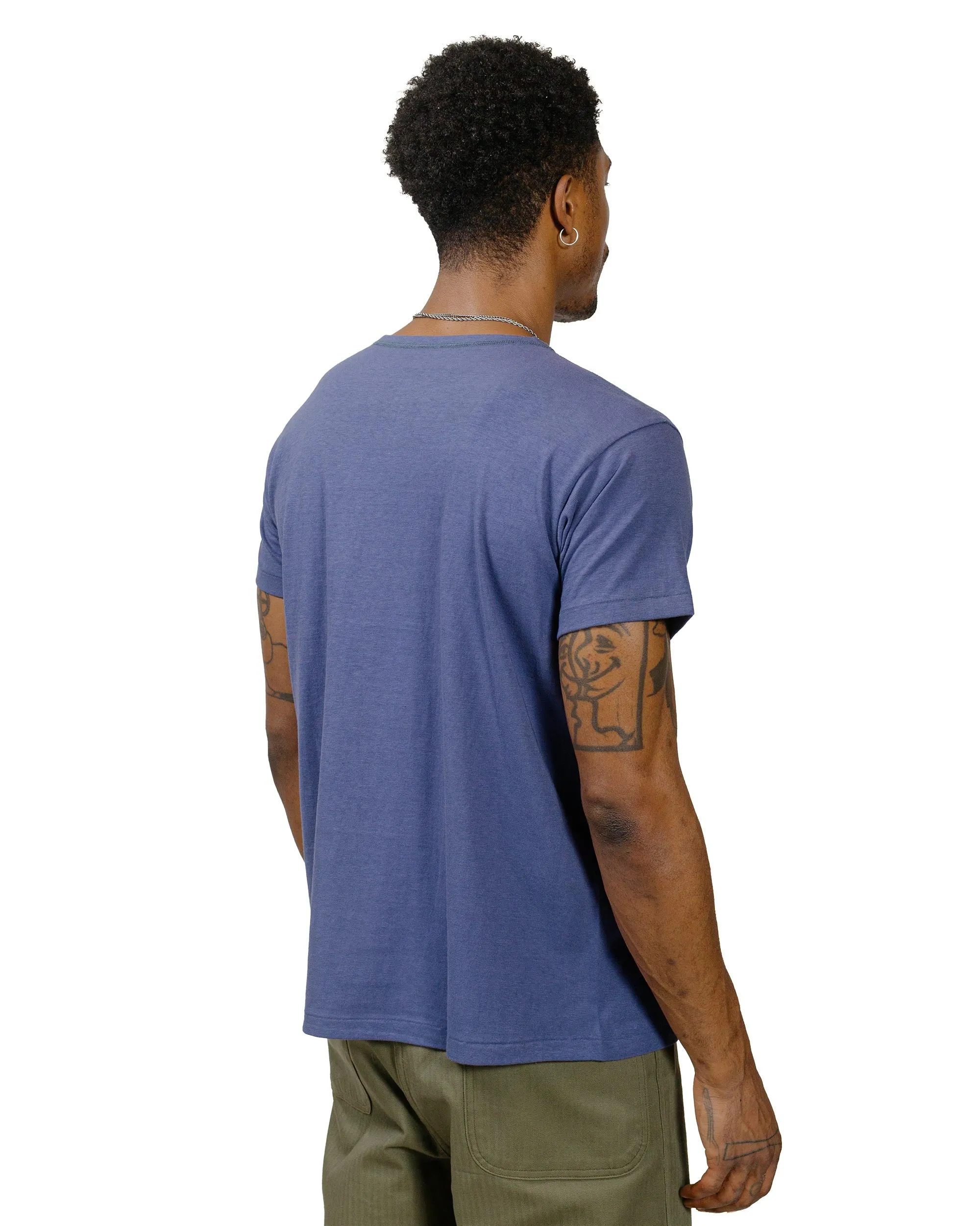The Real McCoy's MC24014 Undershirt, Cotton, Summer MQ Navy sold by Lost & Found product image thumbnail 3