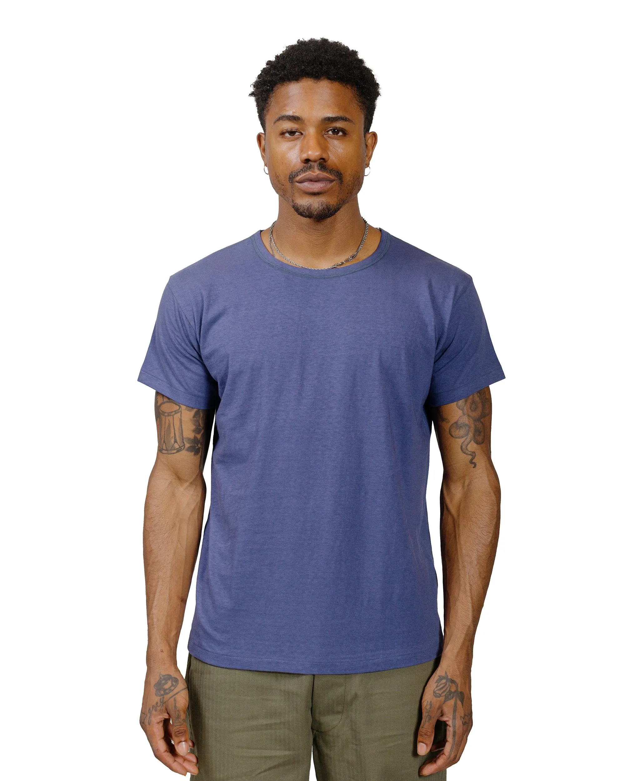 The Real McCoy's MC24014 Undershirt, Cotton, Summer MQ Navy sold by Lost & Found product image thumbnail 2