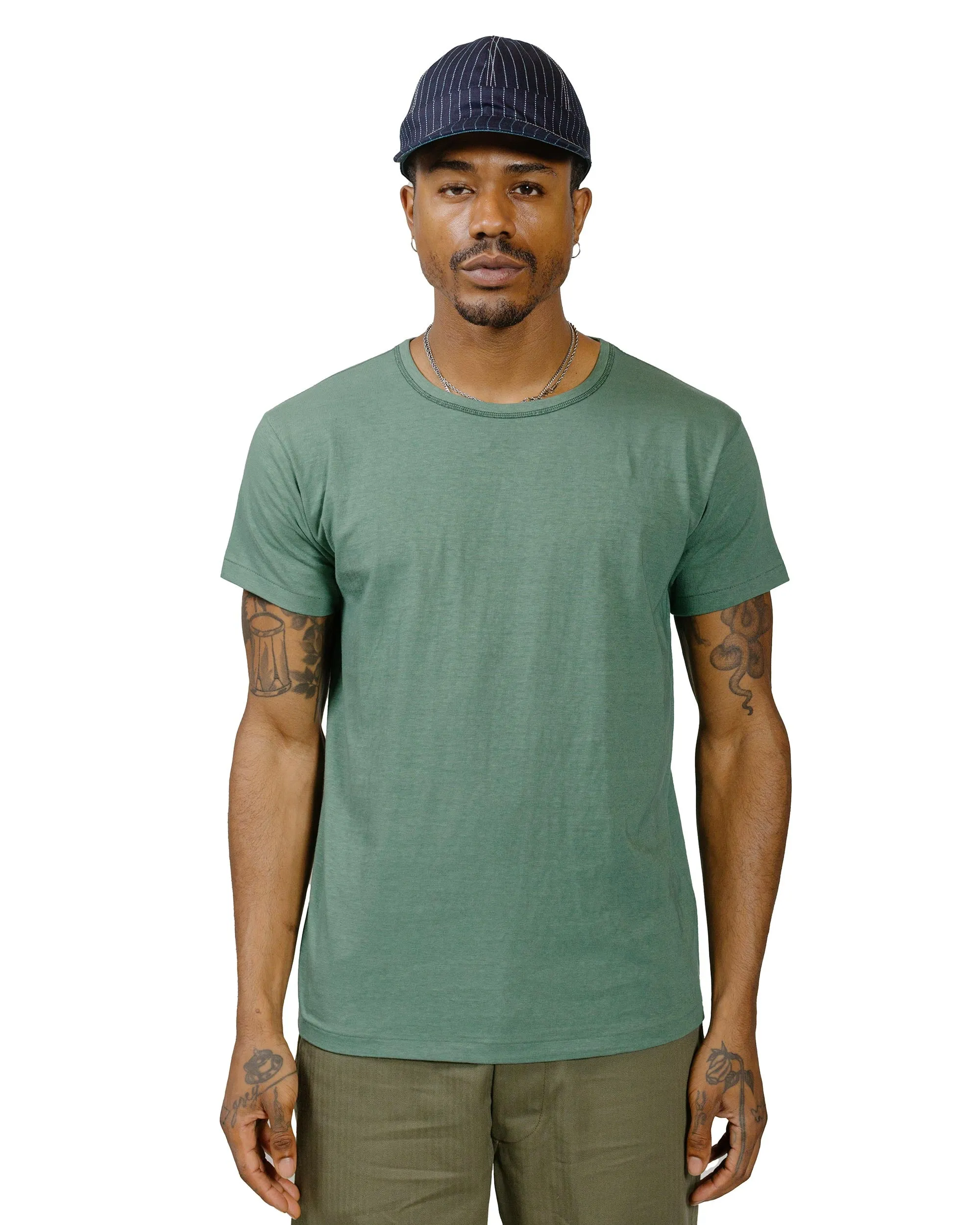 The Real McCoy's MC24014 Undershirt, Cotton, Summer Green sold by Lost & Found product image thumbnail 2