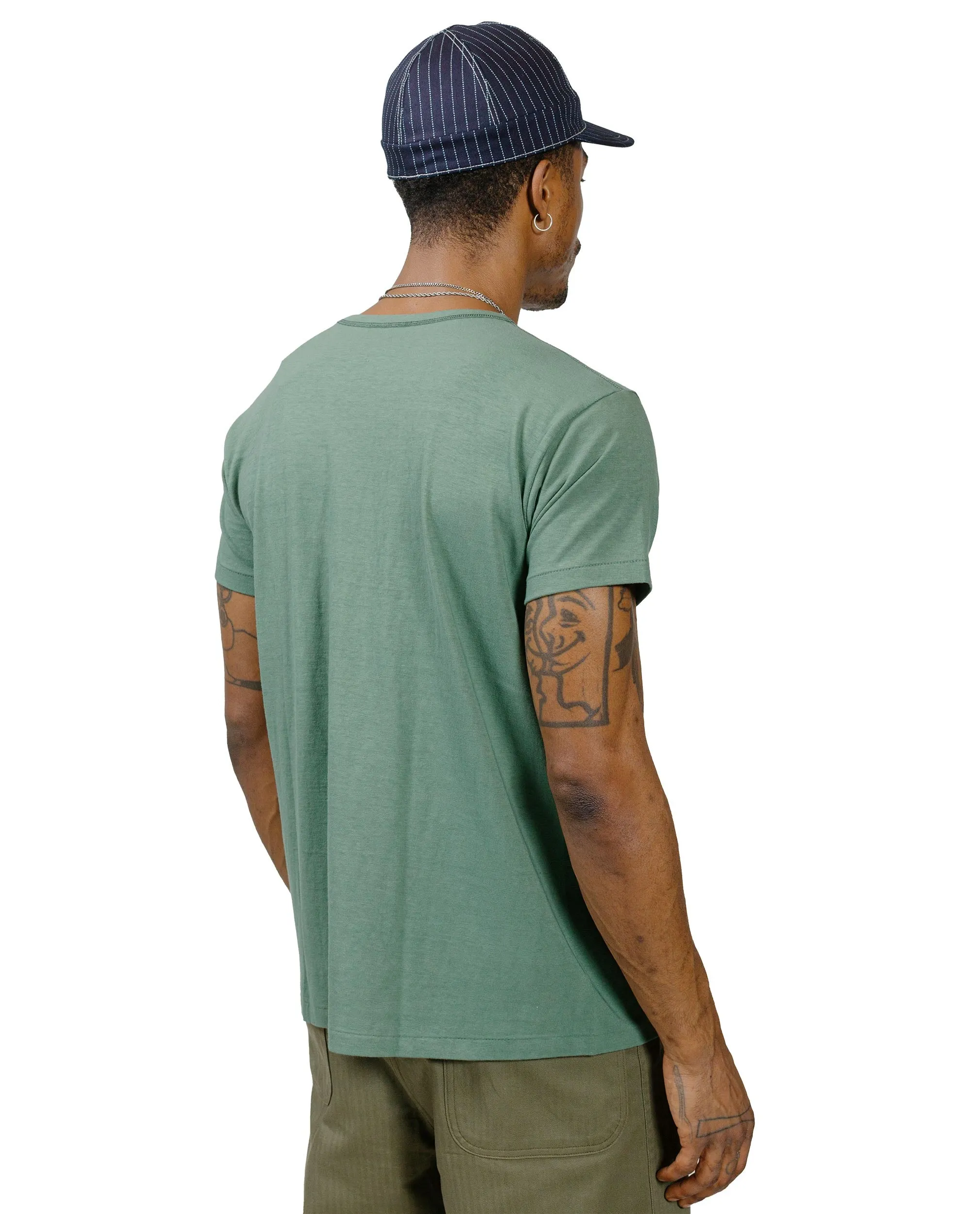 The Real McCoy's MC24014 Undershirt, Cotton, Summer Green sold by Lost & Found product image thumbnail 3