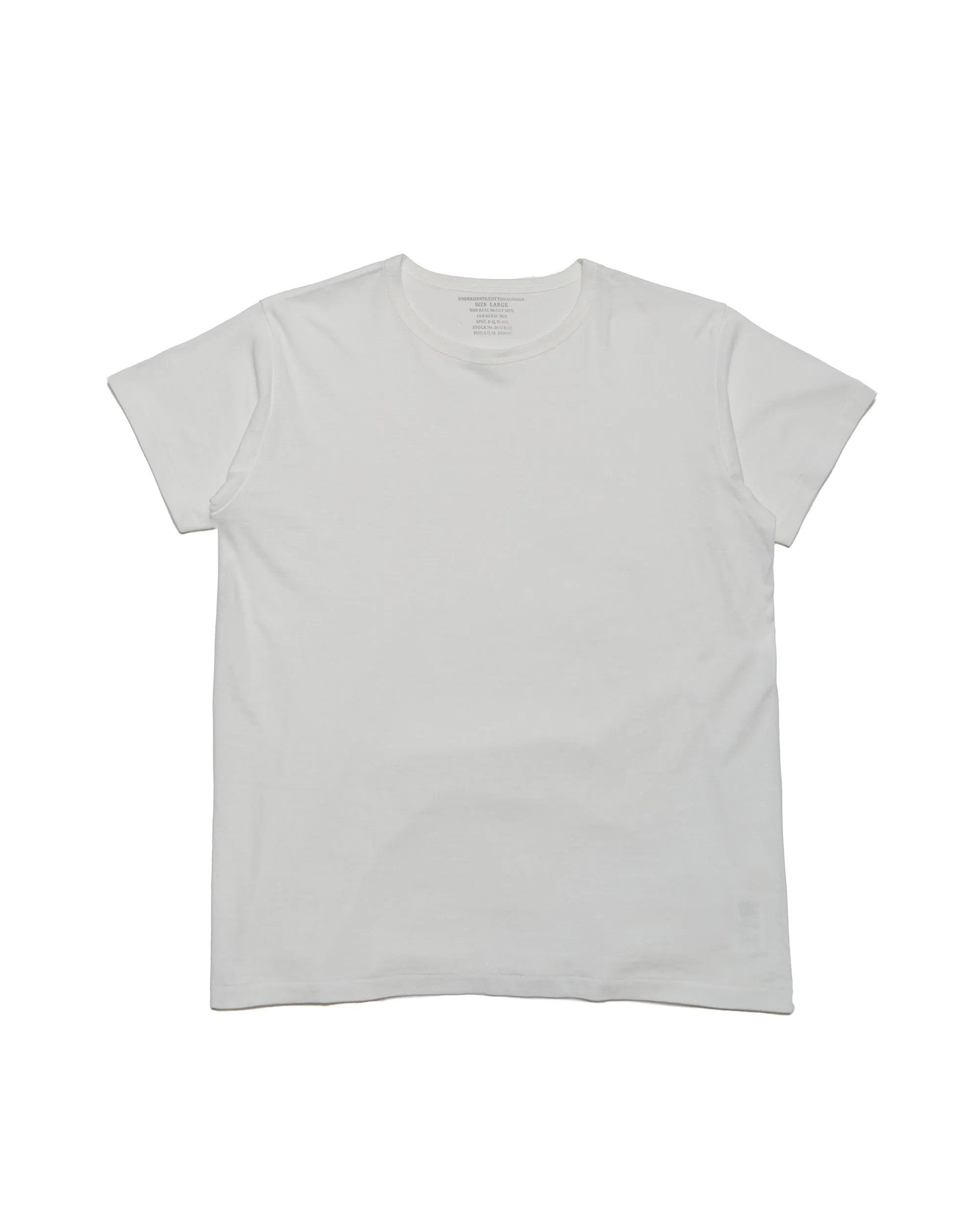 The Real McCoy's MC24014 Undershirt, Cotton, Summer White sold by Lost & Found