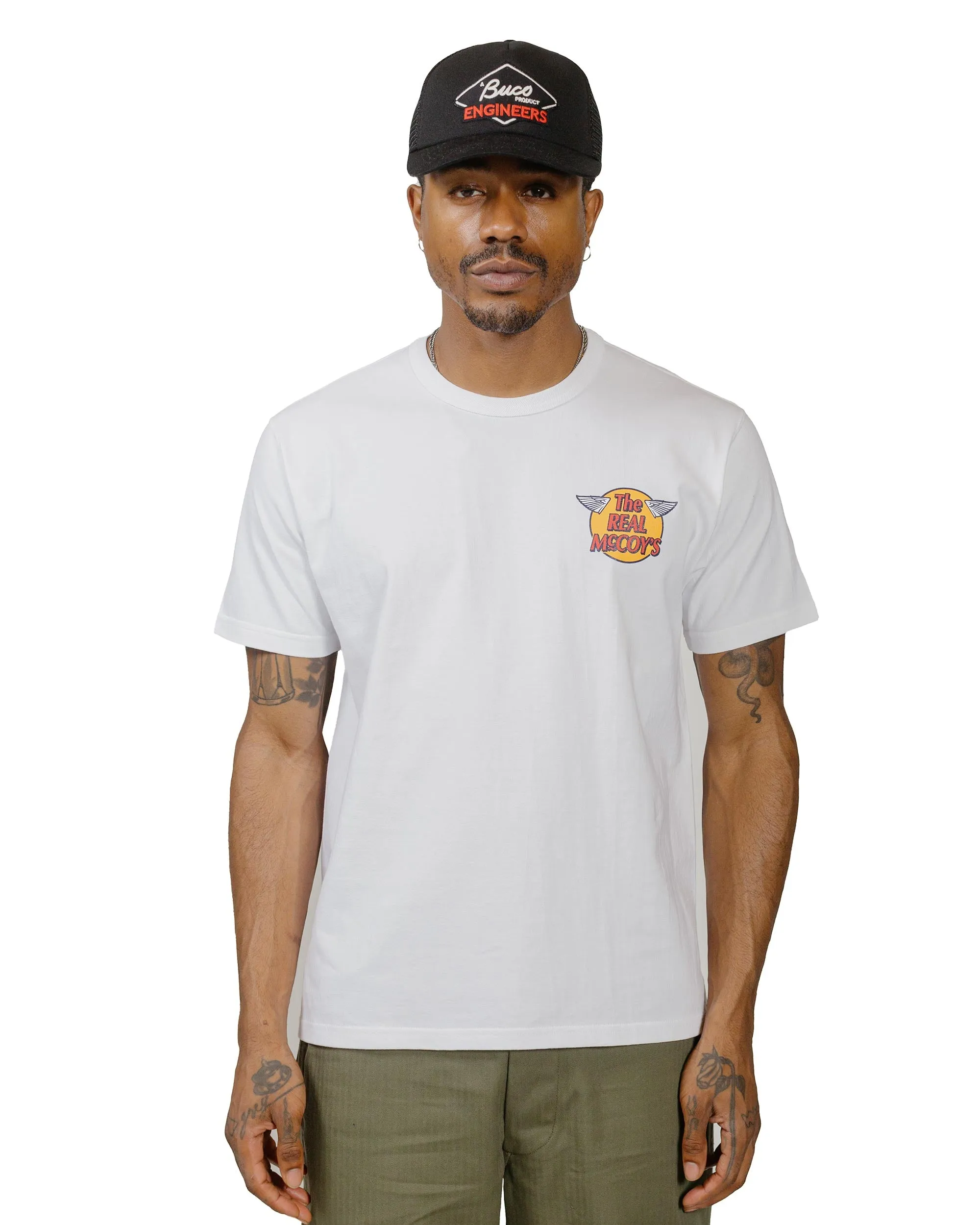 The Real McCoy's MC24004 The Real McCoy's Logo Tee S/S White sold by Lost & Found product image thumbnail 2