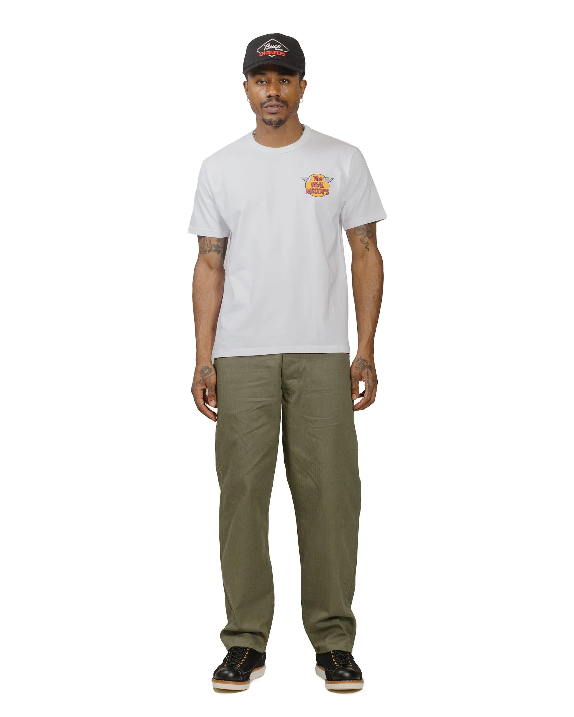 The Real McCoy's MC24004 The Real McCoy's Logo Tee S/S White sold by Lost & Found product image thumbnail 4