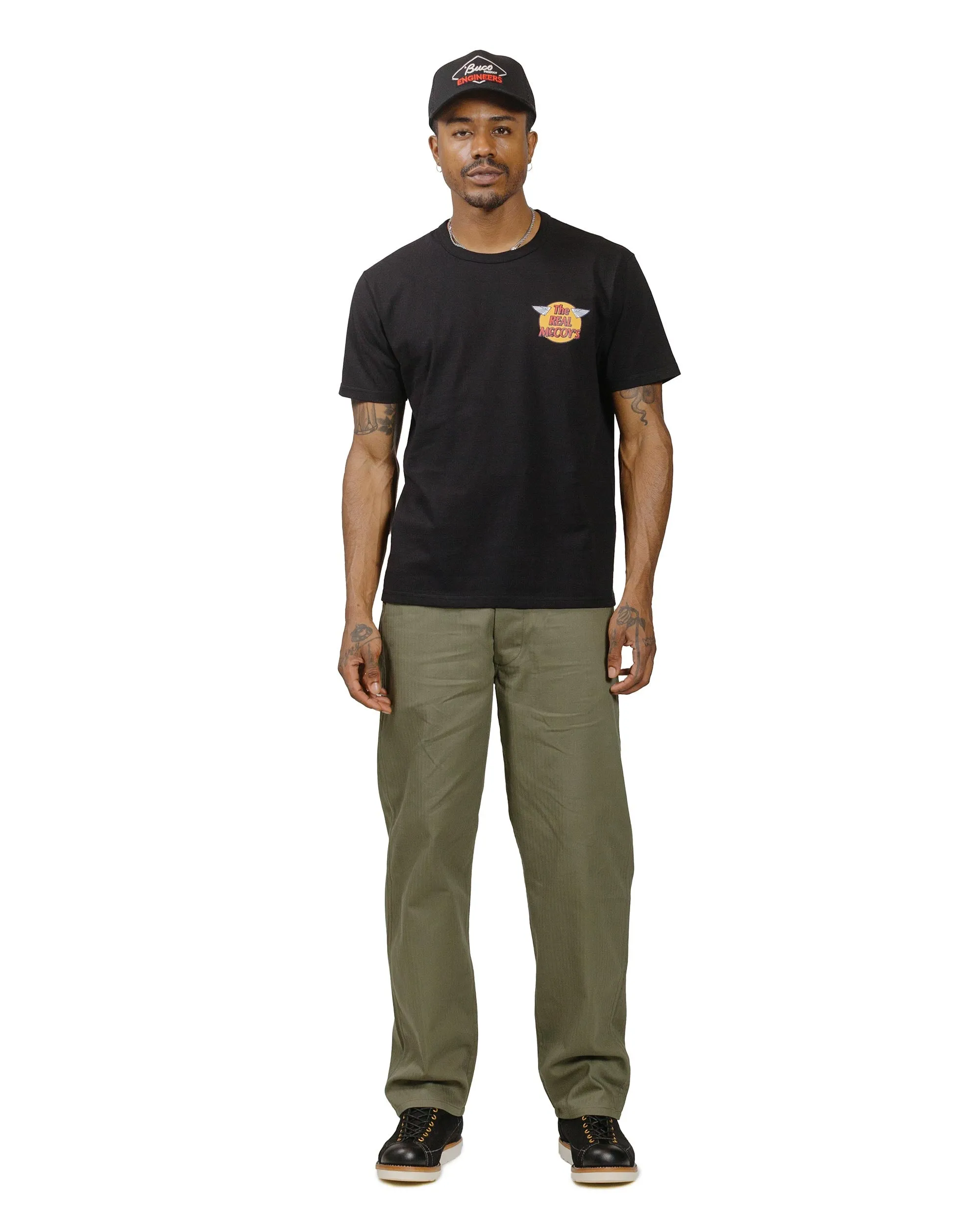 The Real McCoy's MC24004 The Real McCoy's Logo Tee S/S Black sold by Lost & Found product image thumbnail 4