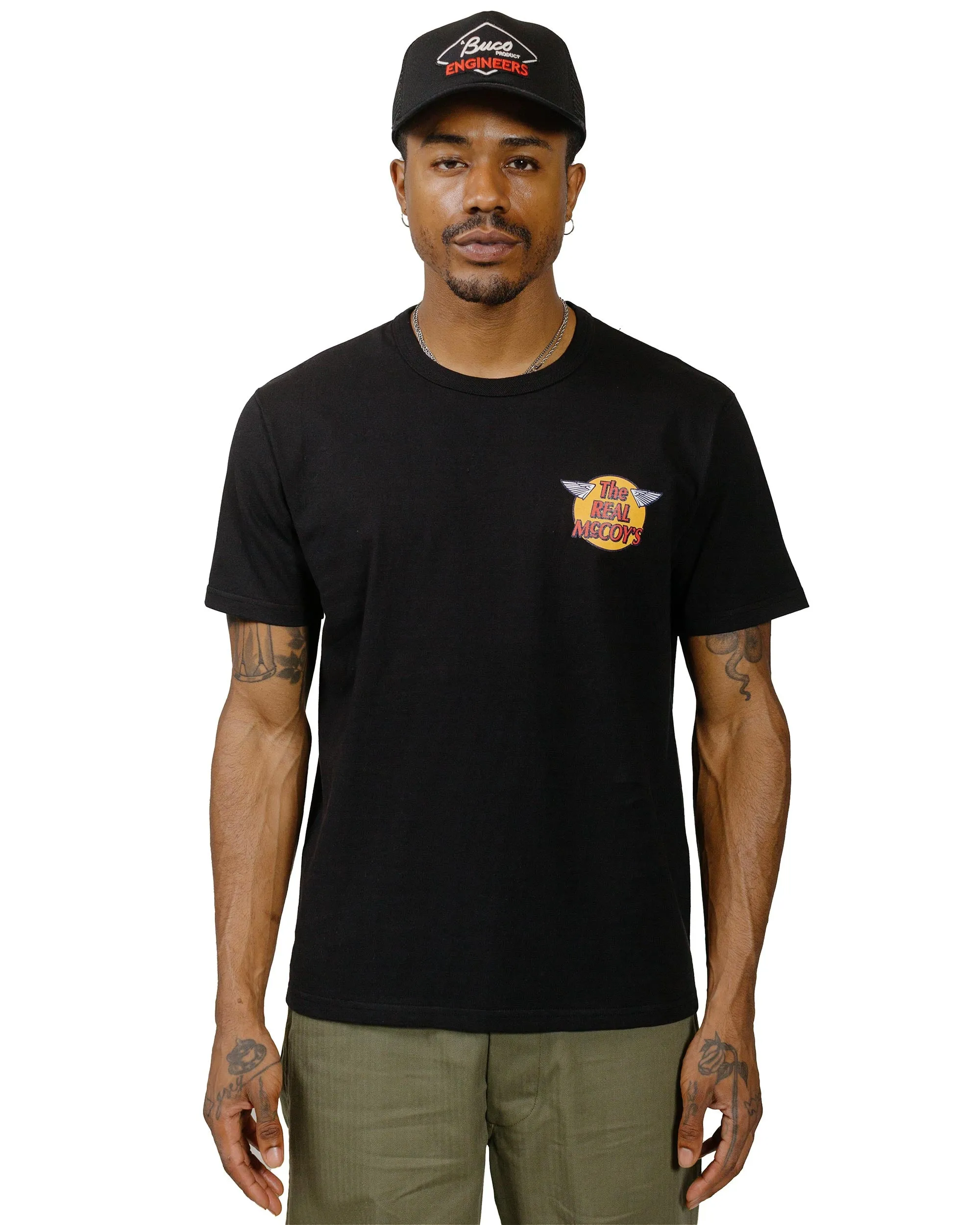 The Real McCoy's MC24004 The Real McCoy's Logo Tee S/S Black sold by Lost & Found product image thumbnail 2