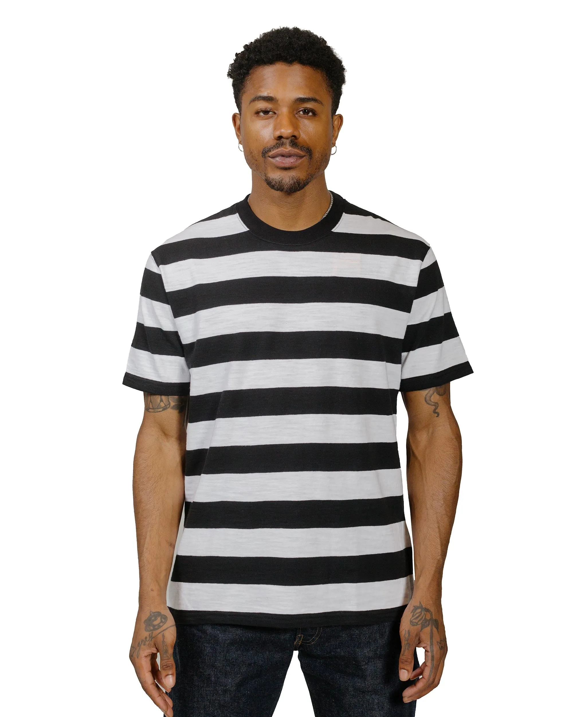 The Real McCoy's BC24002 Buco Stripe Tee S/S White sold by Lost & Found product image thumbnail 2