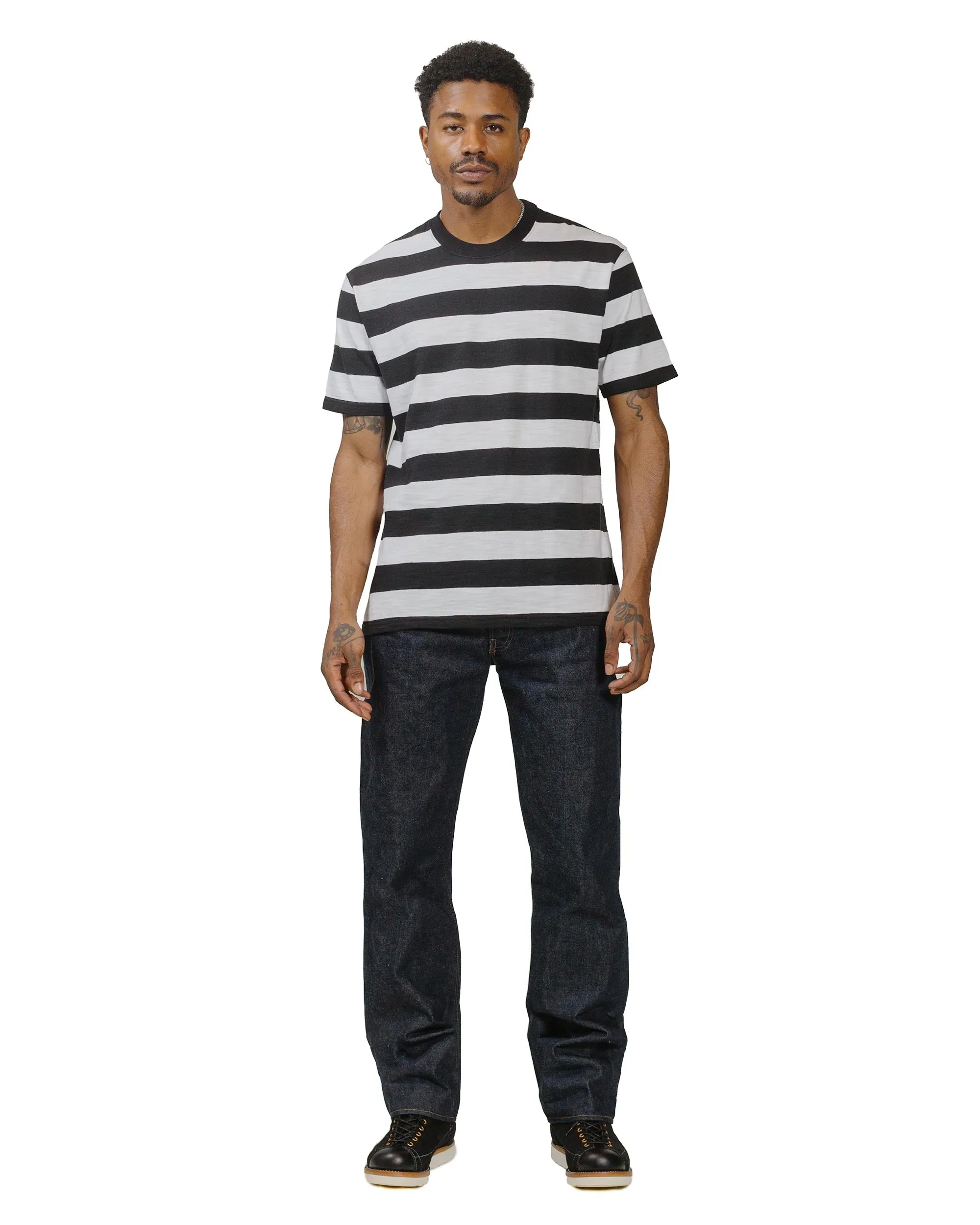 The Real McCoy's BC24002 Buco Stripe Tee S/S White sold by Lost & Found product image thumbnail 4