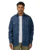 The Real McCoy's MS22103 8HU Denim Serviceman Shirt Indigo sold by Lost & Found