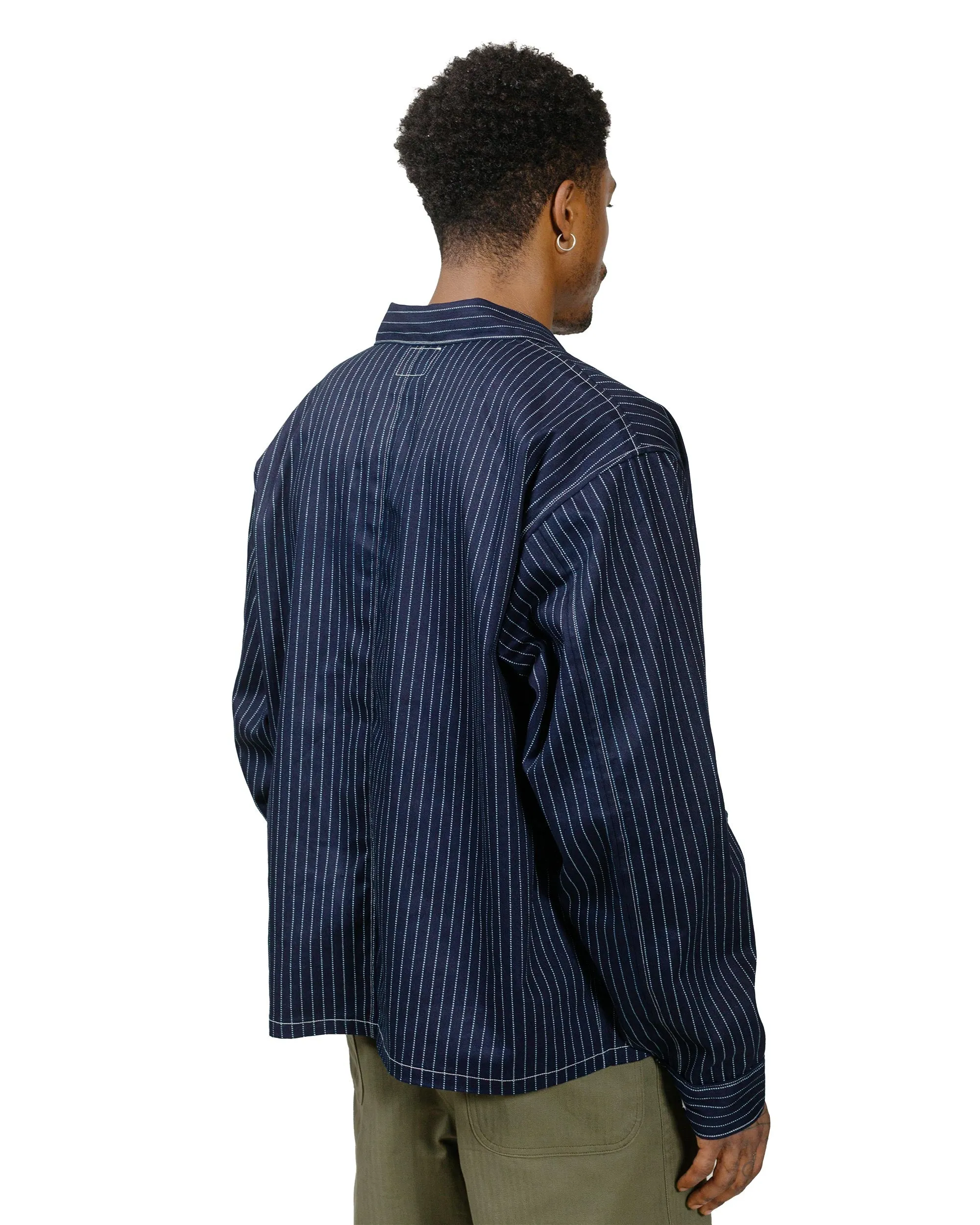 The Real McCoy's MJ24014 Wabash Chore Coat Indigo sold by Lost & Found product image thumbnail 3