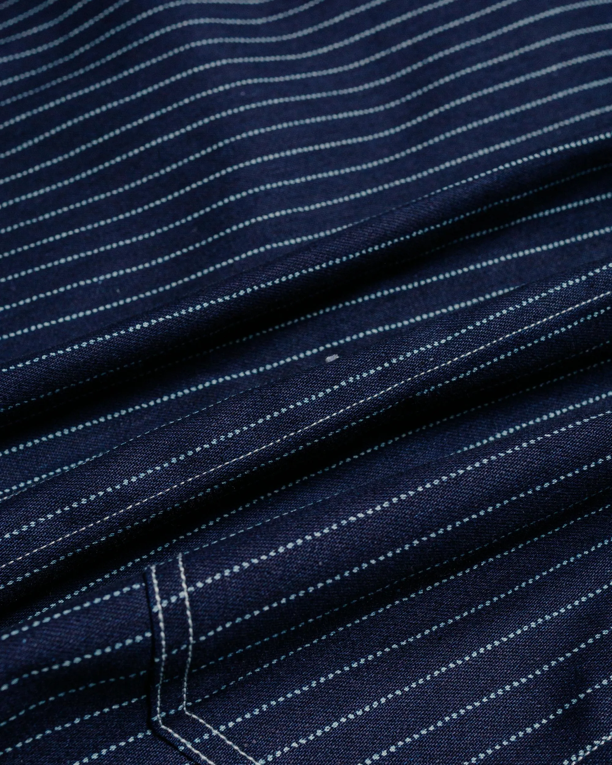 The Real McCoy's MJ24014 Wabash Chore Coat Indigo sold by Lost & Found product image thumbnail 5