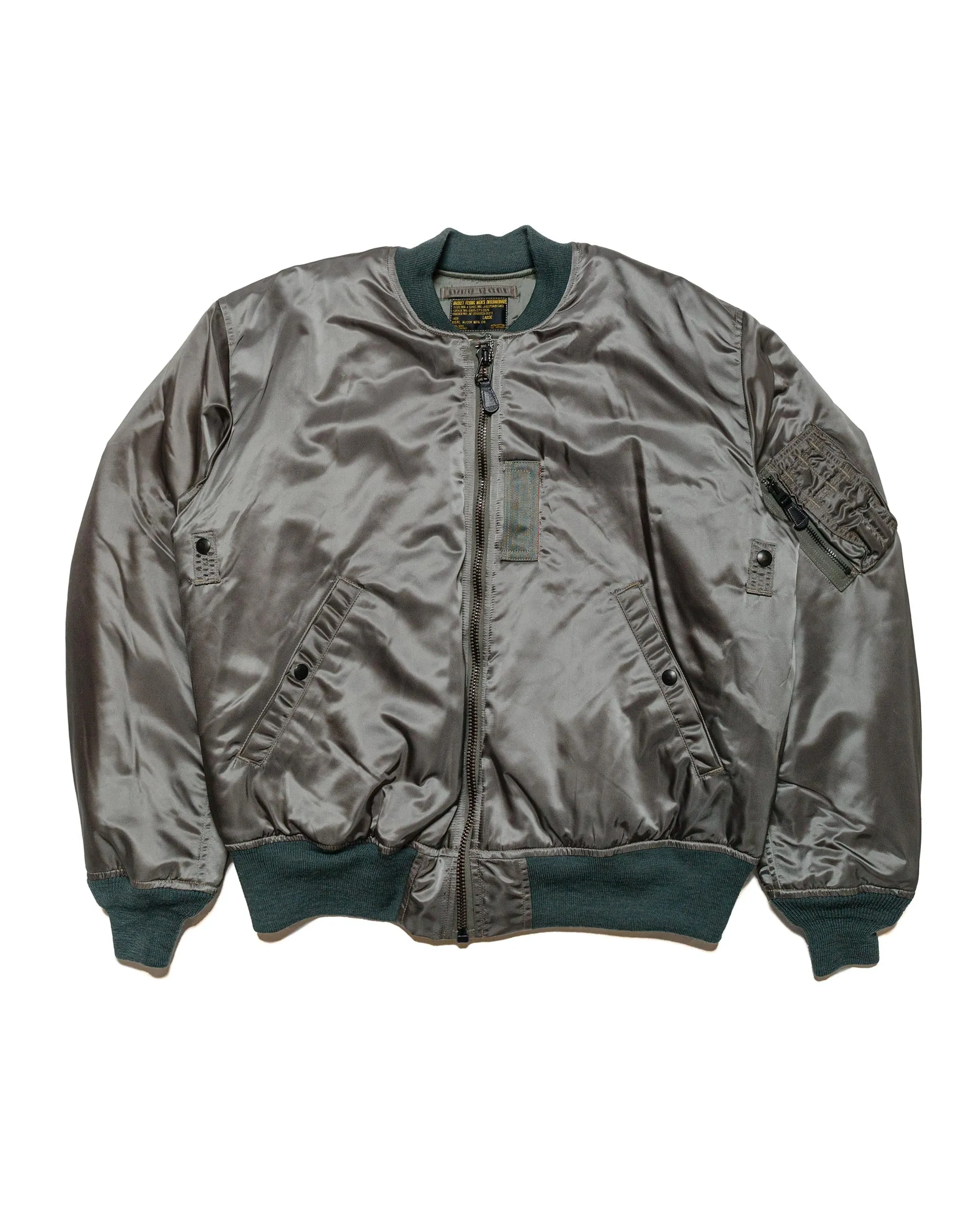 The Real McCoy's MJ23108 Type MA-1 Real McFoy Mfg. Co. Sage Green sold by Lost & Found