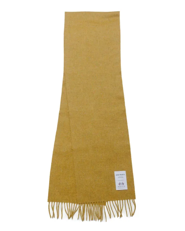 Norse Projects Moon Lambswool Scarf Facade Yellow sold by Lost & Found