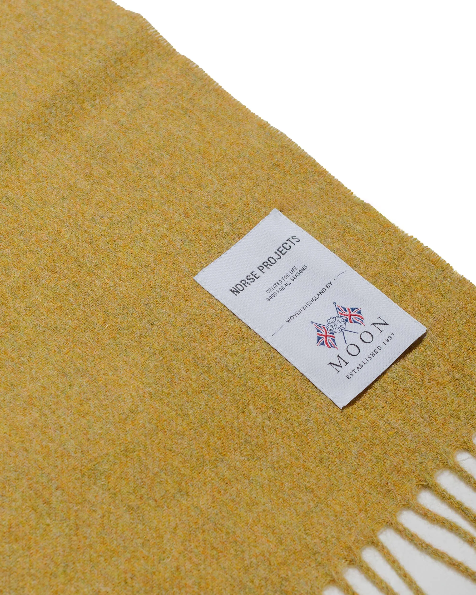 Norse Projects Moon Lambswool Scarf Facade Yellow sold by Lost & Found product image thumbnail 2