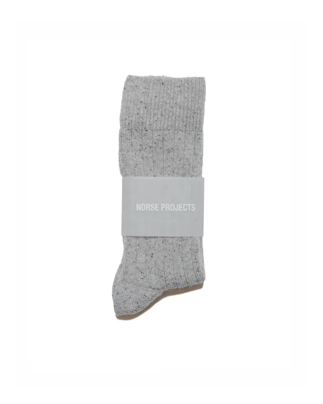 Norse Projects Bjarki Neps Light Grey Melange sold by Lost & Found