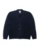 Norse Projects Loki Wool Cotton Rib Cardigan Dark Navy sold by Lost & Found