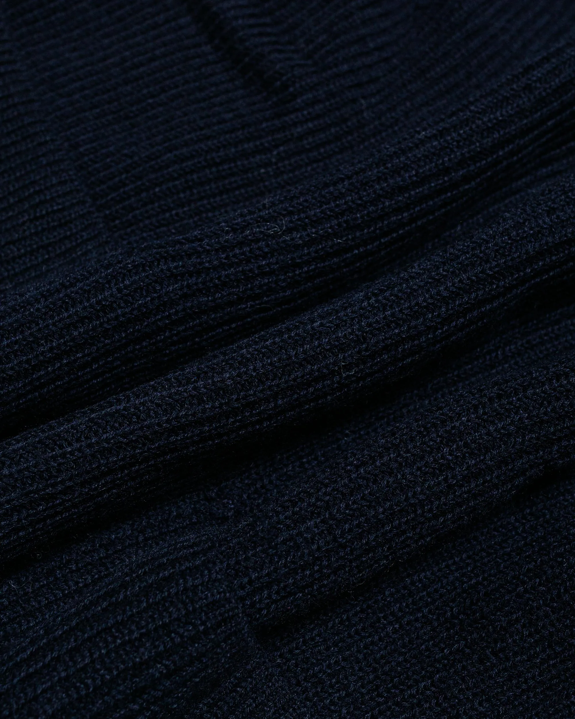 Norse Projects Loki Wool Cotton Rib Cardigan Dark Navy sold by Lost & Found product image thumbnail 5