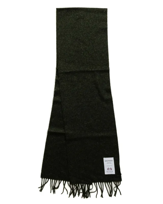 Norse Projects Moon Lambswool Scarf Beech Green sold by Lost & Found
